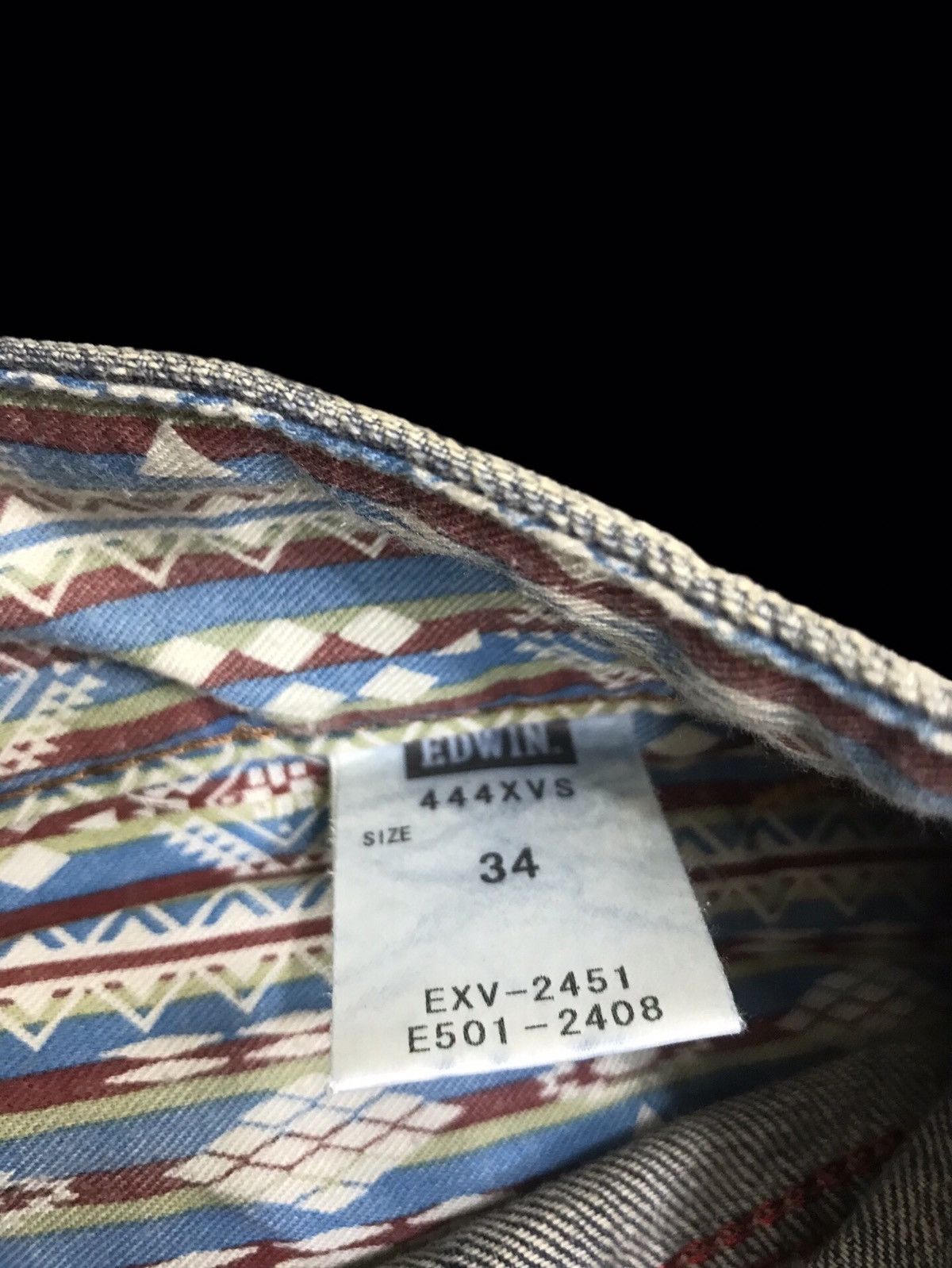 Edwin 💥BAGGY💥EDWIN 444XV Stone Wash Fades Denim F157 Size US 36 / EU 52 - 17 Thumbnail