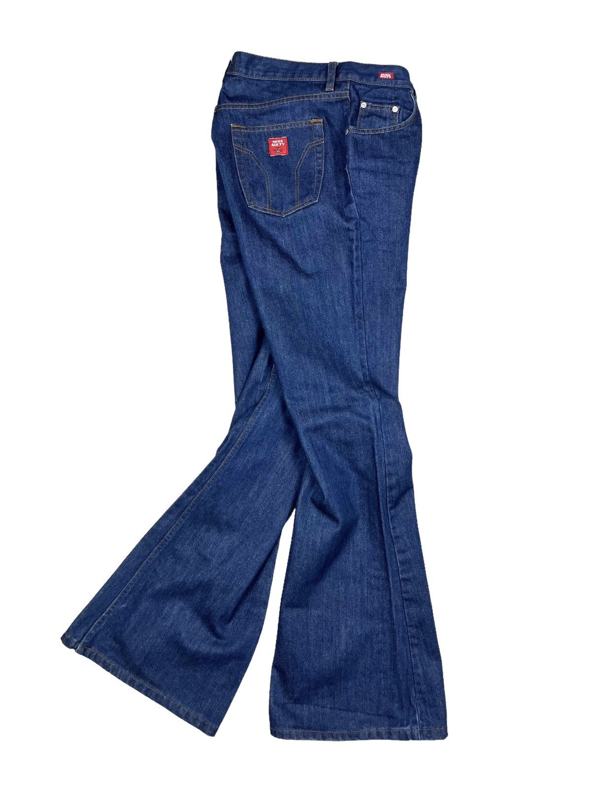 Vintage Vintage 90s Miss Sixty Flared Jeans Italy y2k Denim Size 32" / US 10 / IT 46 - 3 Thumbnail
