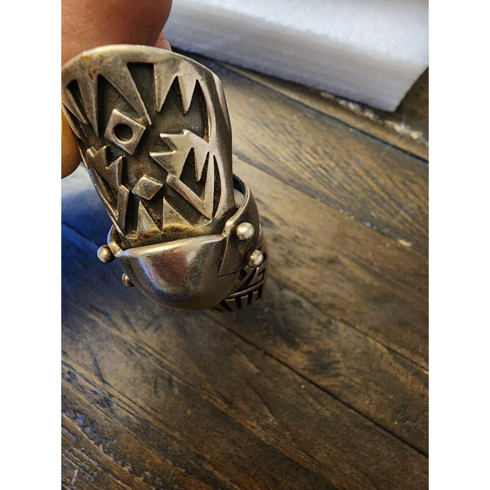 Other Full Finger Knuckle Armor Ring 925 Sterling Silver Medieval Size ONE SIZE - 6 Thumbnail