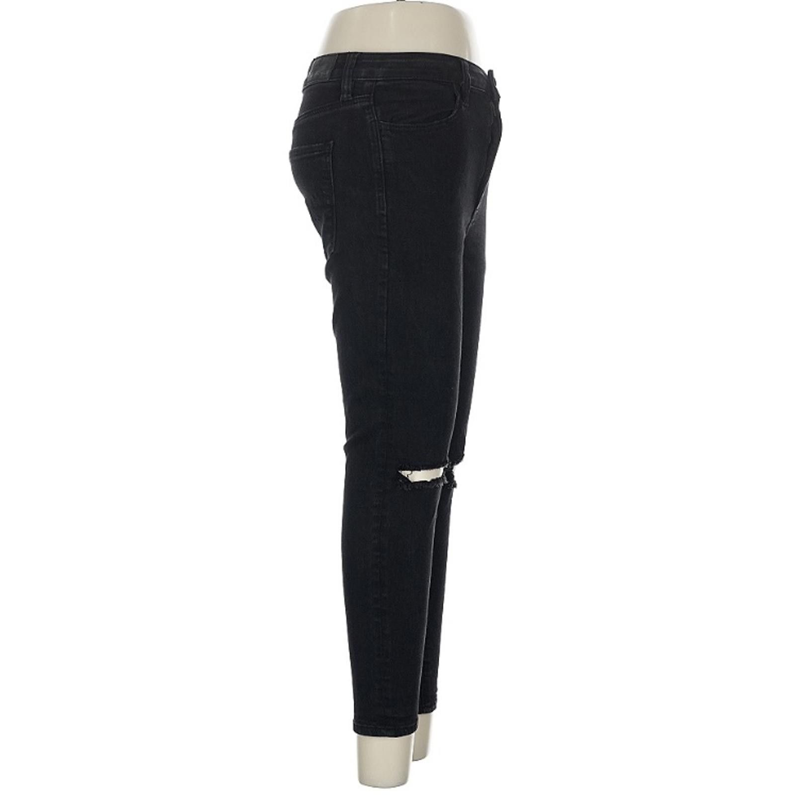 American Eagle Outfitters American Eagle Outfitters Black Skinny Leg Cut Jeans Size 6 Size 28" / US 6 / IT 42 - 4 Thumbnail