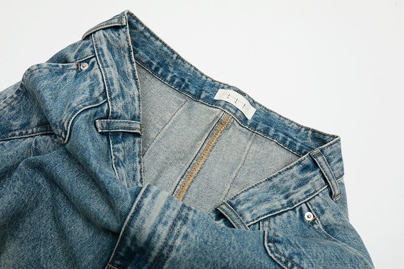 Jean American retro washed distressed jeans for men Size US 32 / EU 48 - 4 Thumbnail