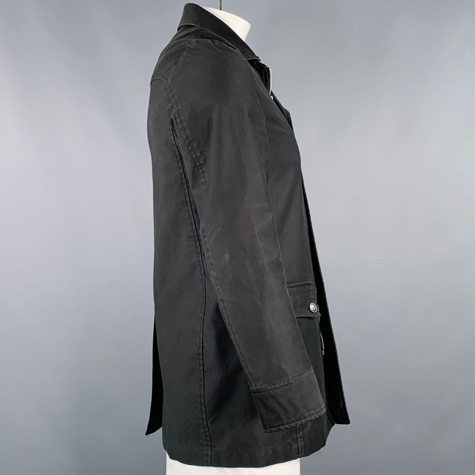 Takeo Kikuchi TAKEO KIKUCHI Size L Black Cotton Zip Up Coat Size US L / EU 52-54 / 3 - 2 Thumbnail