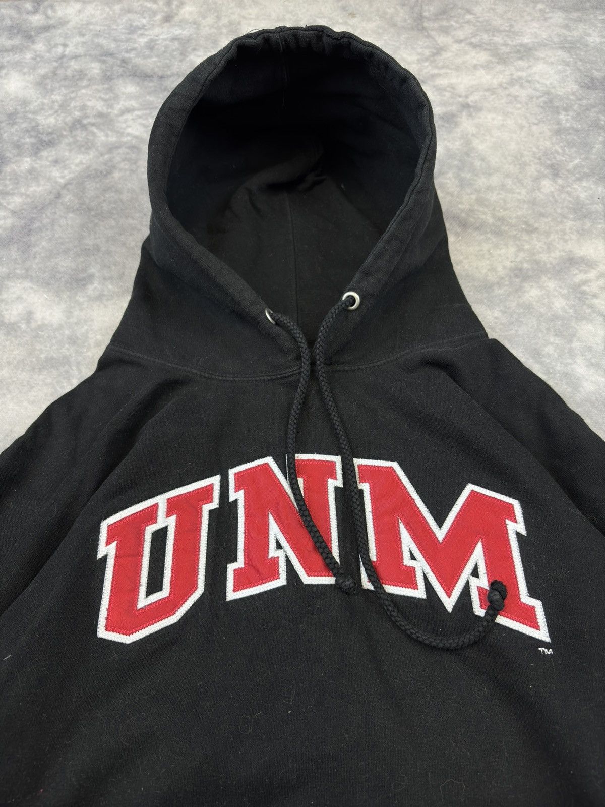Vintage Vintage UNM Spellout Hoodie College University High School Size US L / EU 52-54 / 3 - 2 Thumbnail