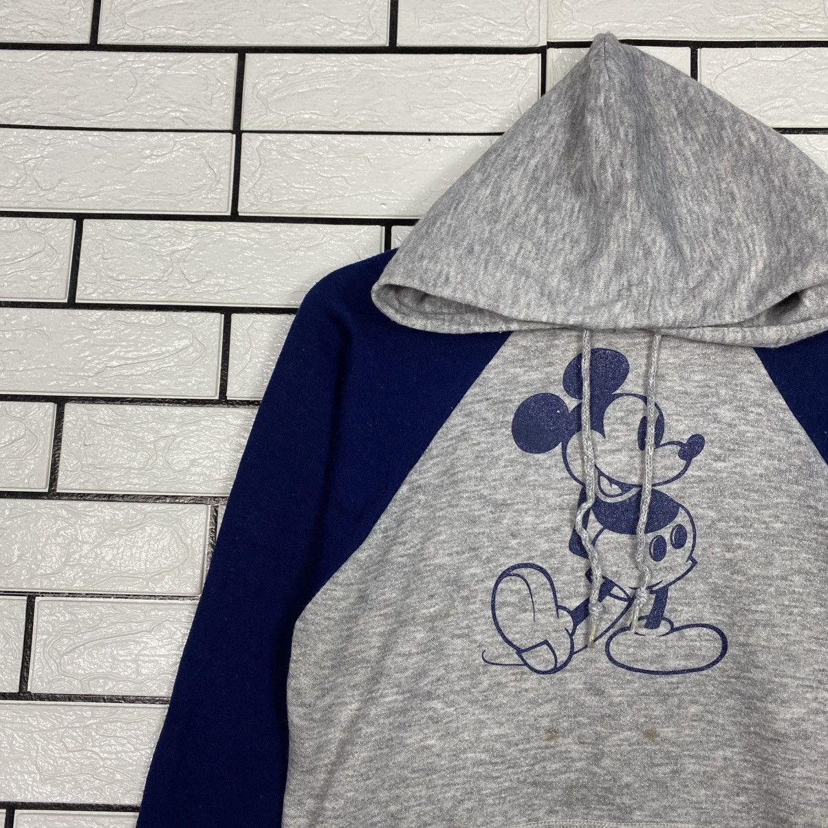 Vintage 📌Vintage Hoodie Sweater Mickey Mouse Big Logo Size US S / EU 44-46 / 1 - 8 Thumbnail