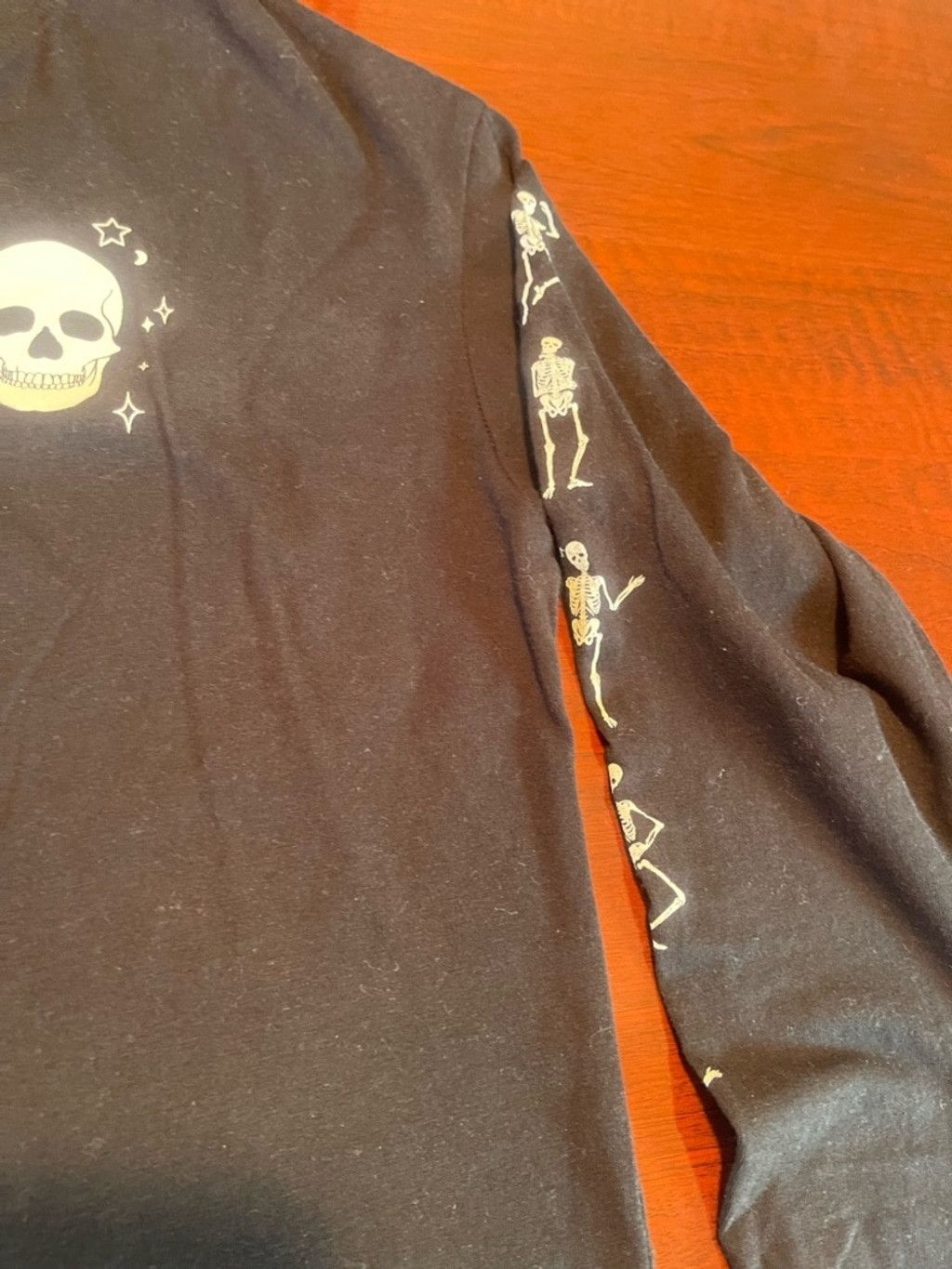 Other Miken Flow Skeleton Moon Star Black Cropped Graphic Tee XL Size XL / US 12-14 / IT 48-50 - 8 Thumbnail
