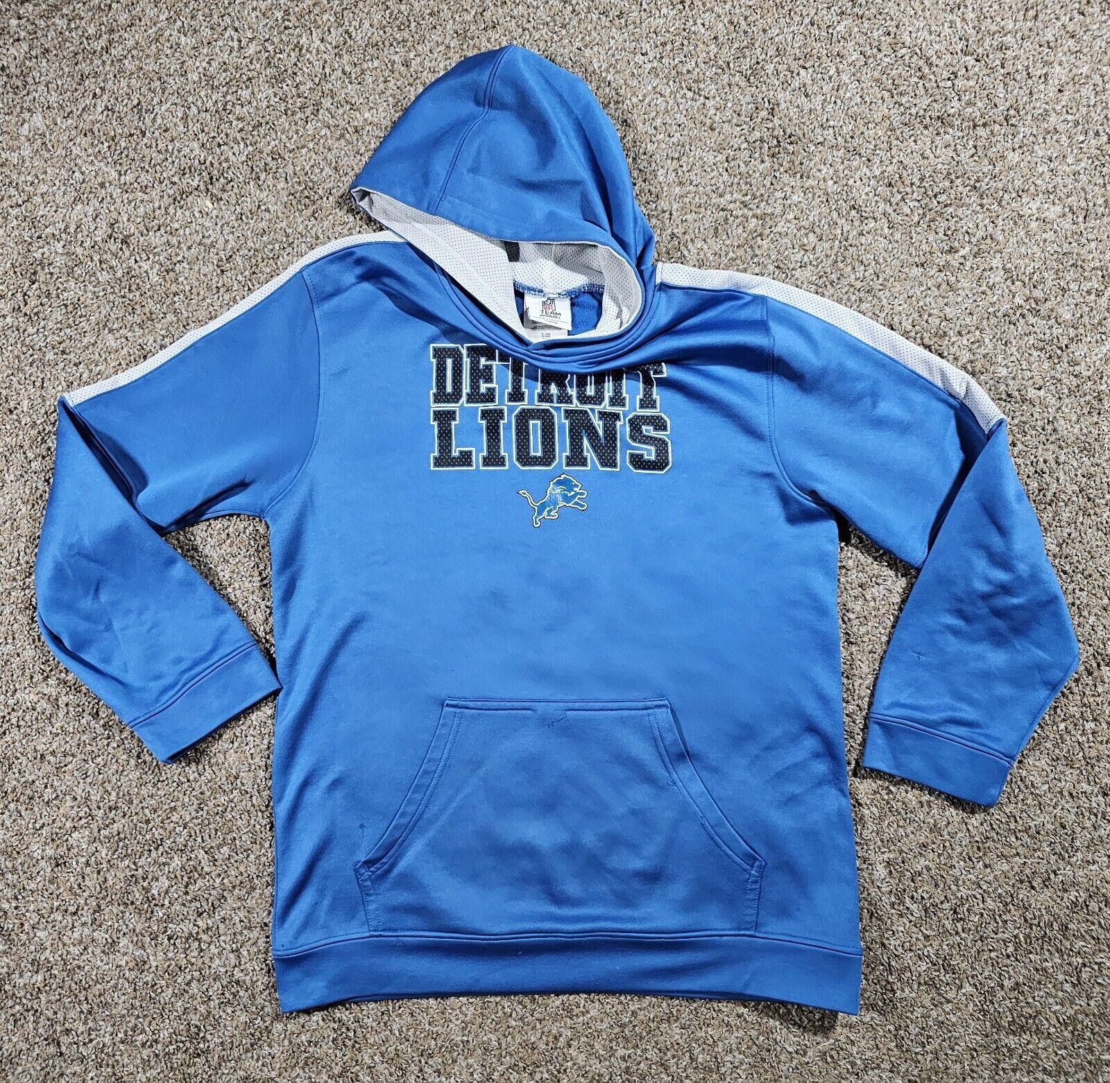 Nike NFL Apparel Detroit Lions Youth XL 18/20 Hoodie Blue Issues* Size US XXS / EU 40 - 1 Thumbnail