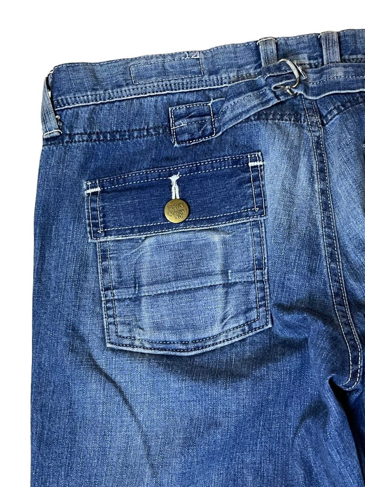 Edwin FLARE🔥EDWIN REBEL VINTAGE BUSHPANT LOW RISE FLARED JEANS Size US 34 / EU 50 - 8 Thumbnail