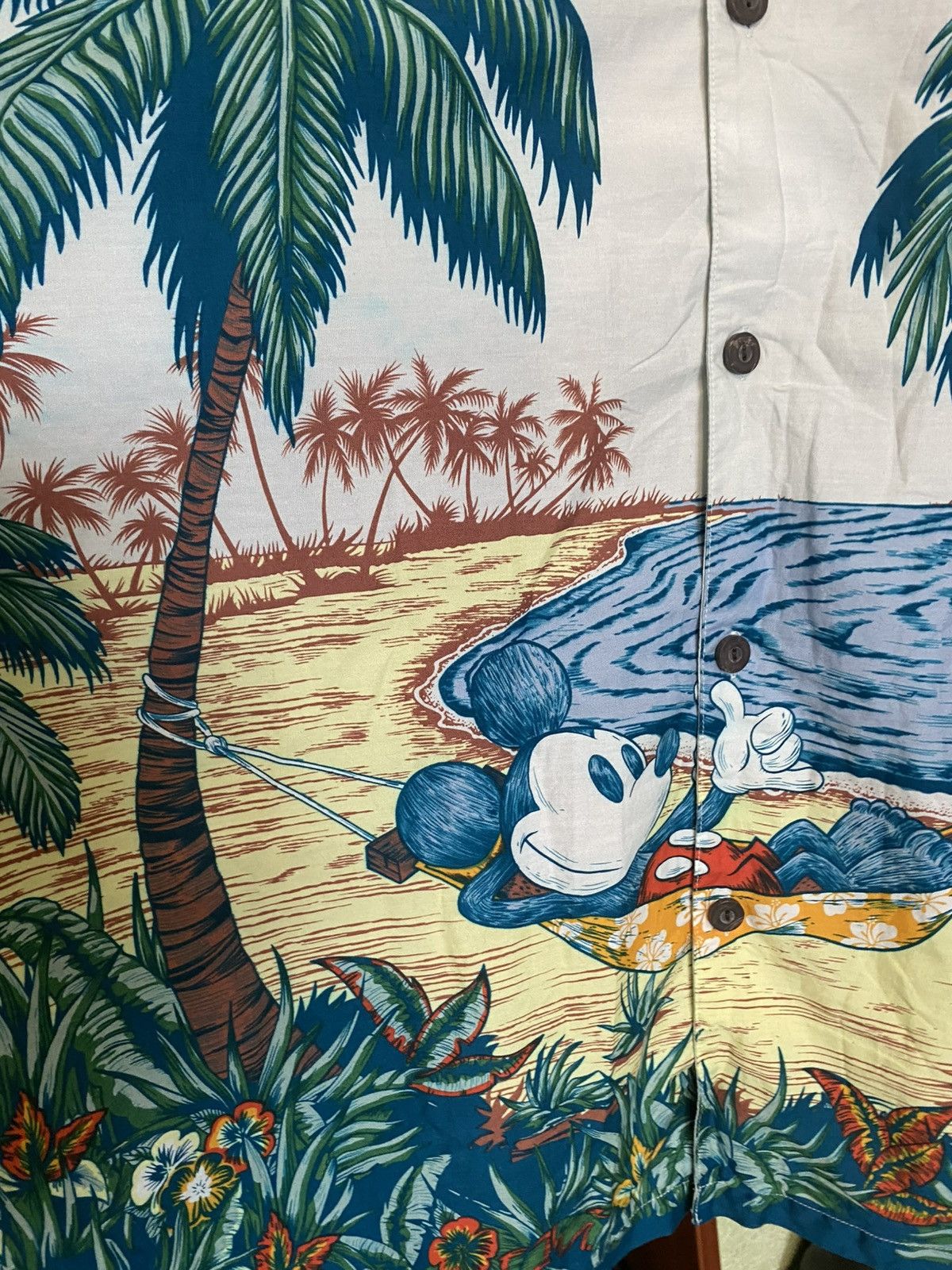 Disney Vintage Disney Mickey Mouse Hang Loose Hawaiian Shirt XXL Size US XXL / EU 58 / 5 - 6 Thumbnail