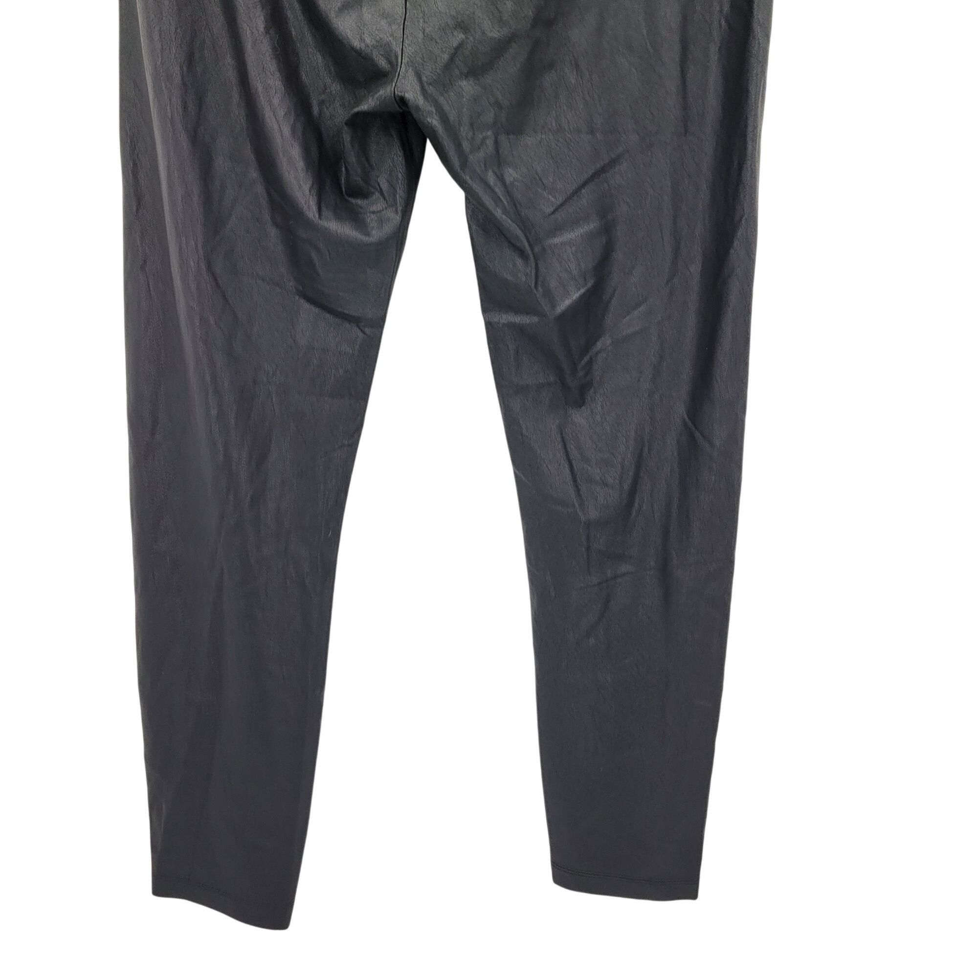 Other BCBGMAXAZRIA Faux Leather Leggings M Black High Waist Oil Sl Size 30" / US 8 / IT 44 - 11 Thumbnail