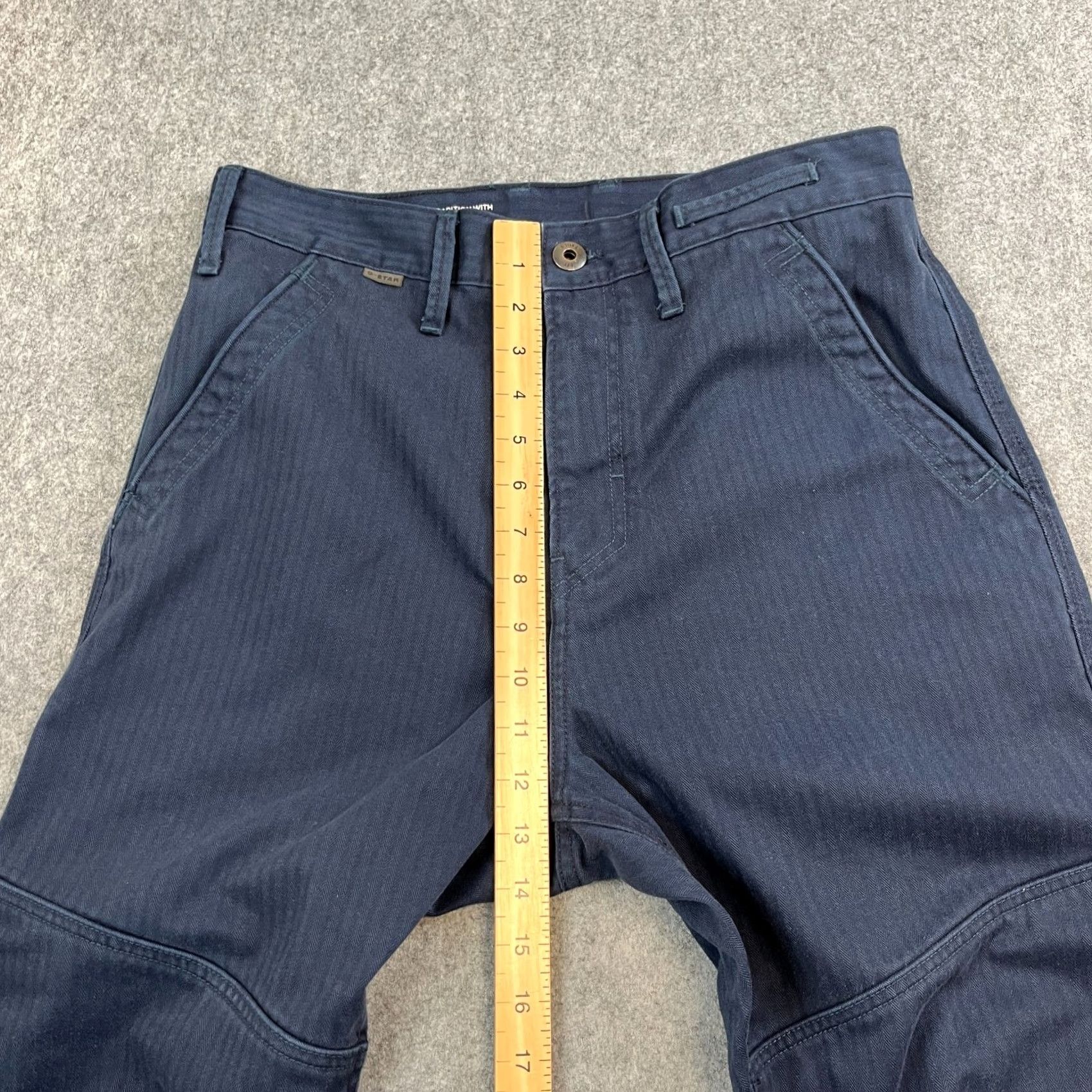 G-Star G-Star Jeans Fatigue Pant 30 30 Dark Blue Tapered 5-Pocket Denim Regular Mens Fatigue Pant Size US 30 / EU 46 - 5 Thumbnail