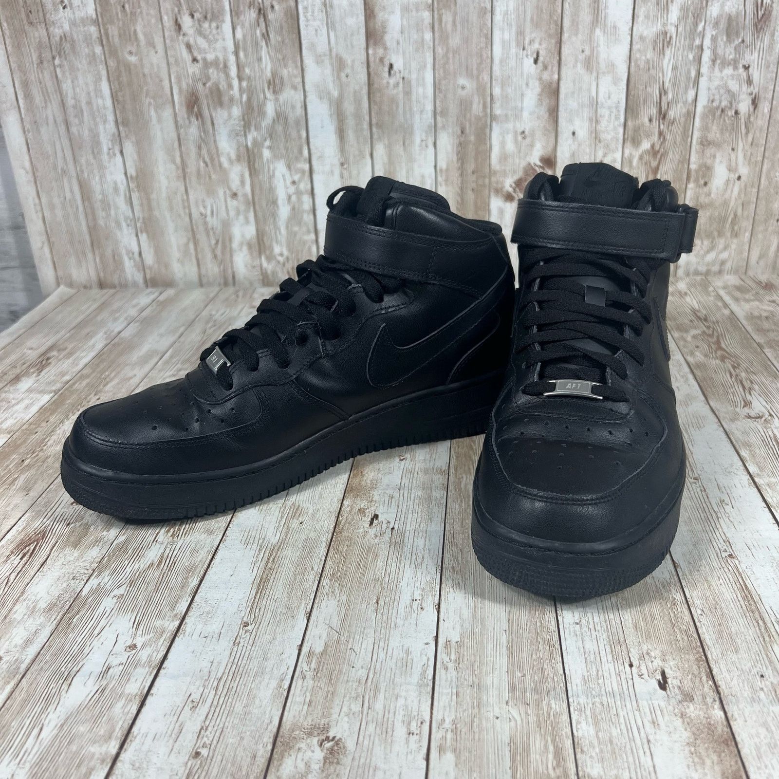 Nike Nike Air Force 1 Men’s Size 11 Triple Black 315123-001 Size US 10.5 / EU 43-44 - 5 Thumbnail