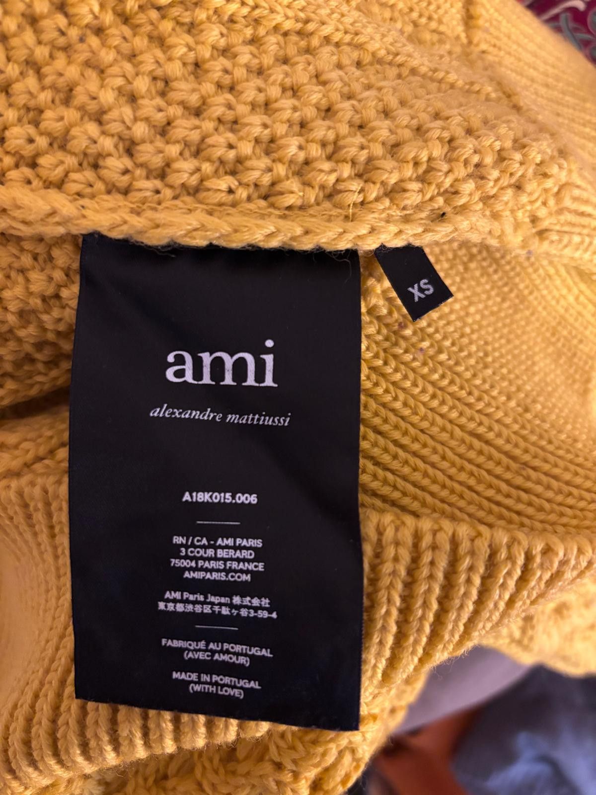 AMI AMI oversize cable-knit yellow sweater Size US XS / EU 42 / 0 - 3 Thumbnail