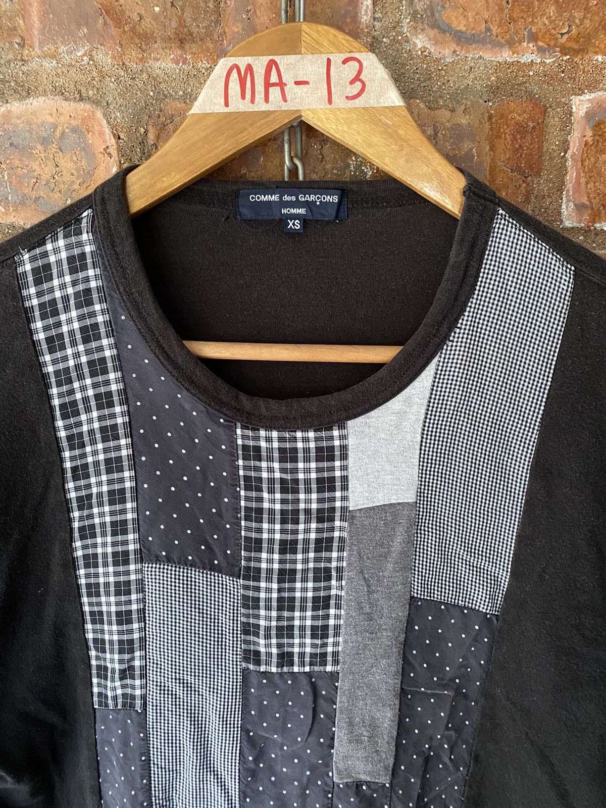 Comme des Garcons Homme 2006 CDGH patchwork reconsuction long sleeve Size US S / EU 44-46 / 1 - 5 Thumbnail