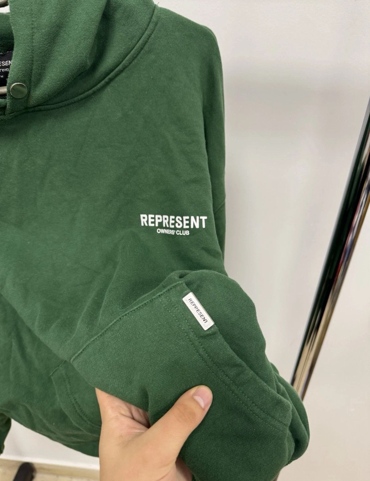 Represent Clo. Represent Owners Club Oversize Hoodie Green Mens M Size Size US M / EU 48-50 / 2 - 6 Thumbnail
