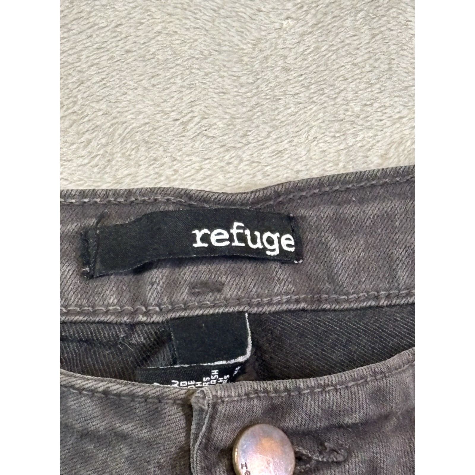 Vintage Refuge Jeans Skinny Denim 5-Pocket Dark Wash Size 14 Women’s Regular Rise 27.5 in Inseam Size 36" / US 14 / IT 50 - 3 Thumbnail