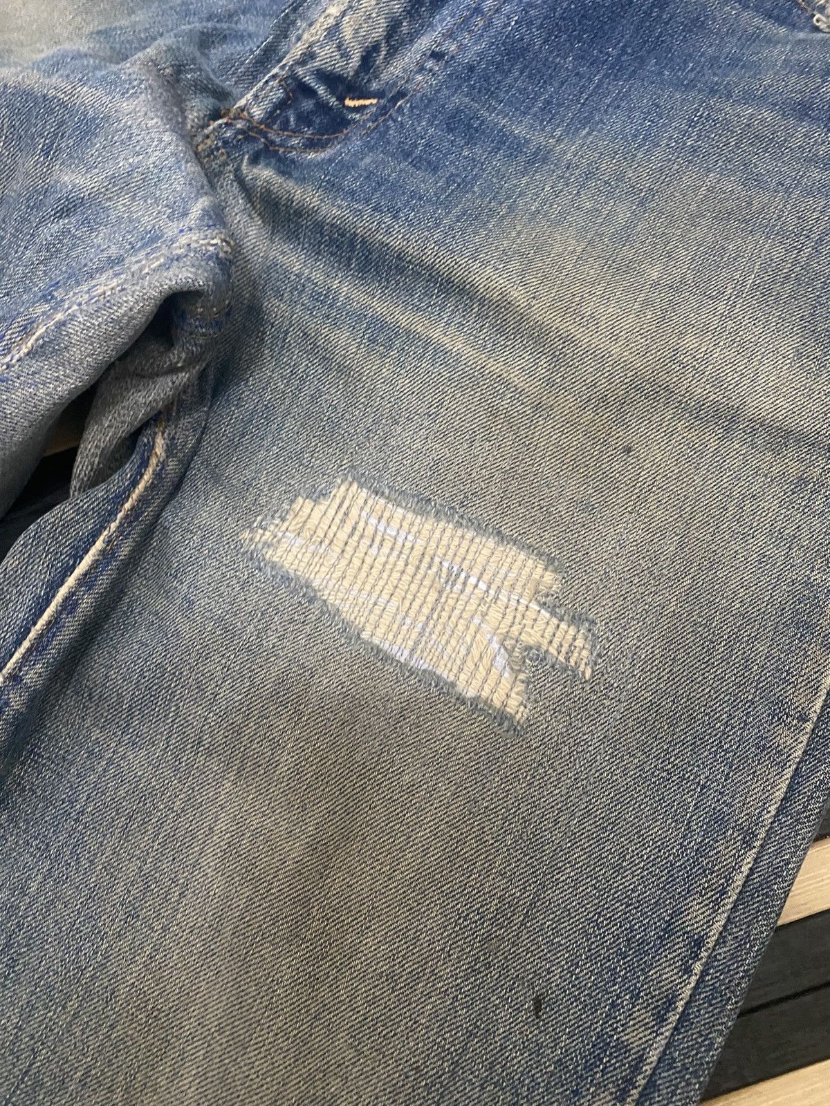 Levi's × Levi's Vintage Clothing Rare Vintage 80s Levi’s Big E Distressed Jeans Made Usa Size US 34 / EU 50 - 5 Thumbnail