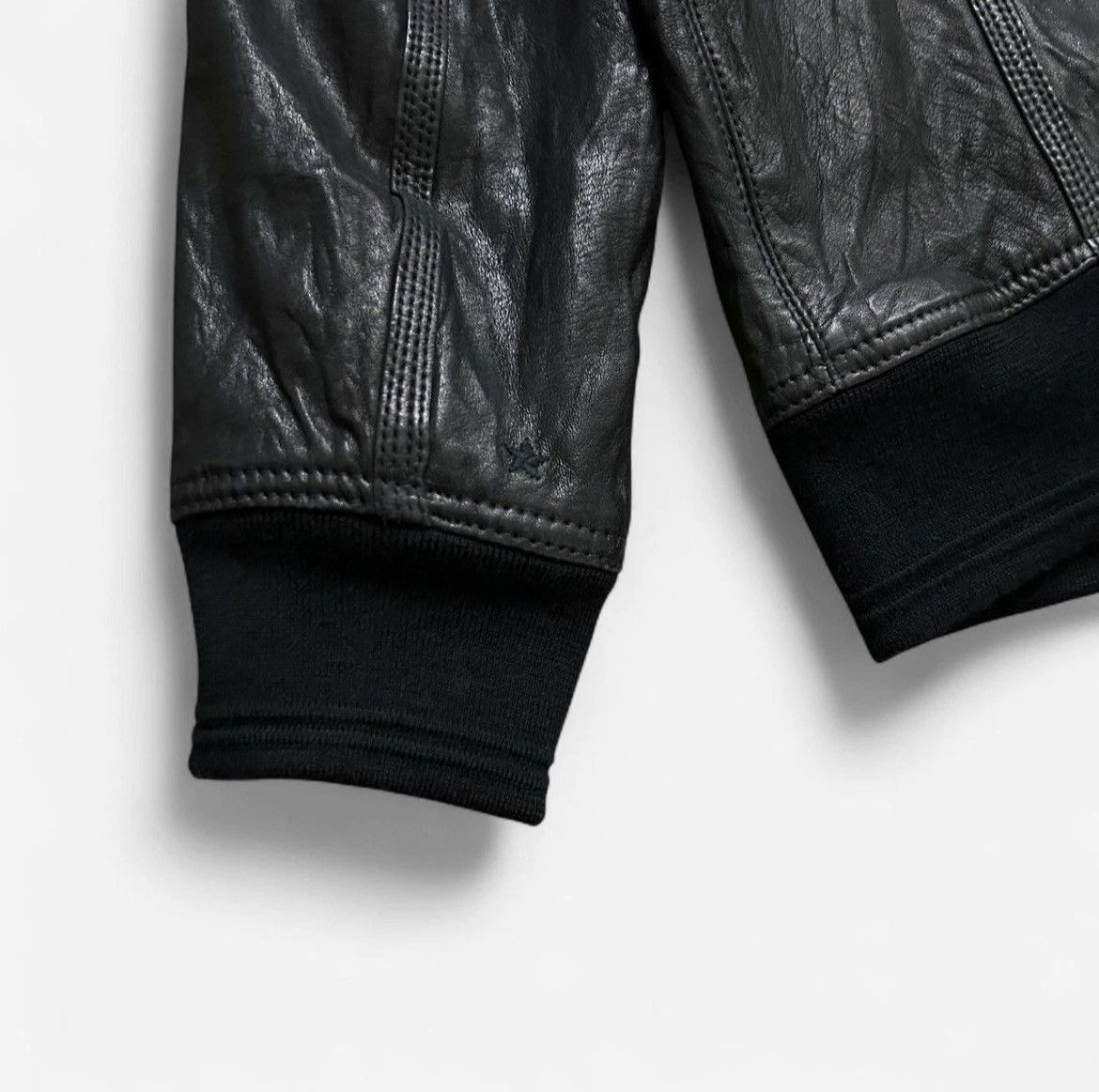 Converse × John Varvatos John Varvatos Converse hooded leather zip up jacket Size US L / EU 52-54 / 3 - 8 Thumbnail