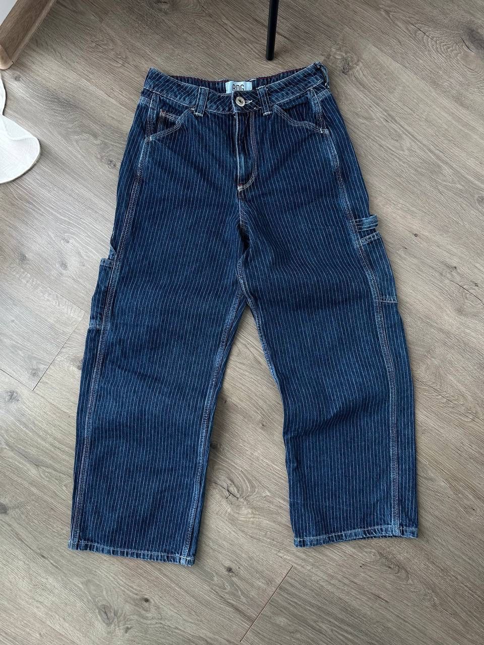 Japanese Brand × Vintage Vintage BDC Blue Baggy Carpenter Striped Pants Size US 32 / EU 48 - 2 Thumbnail