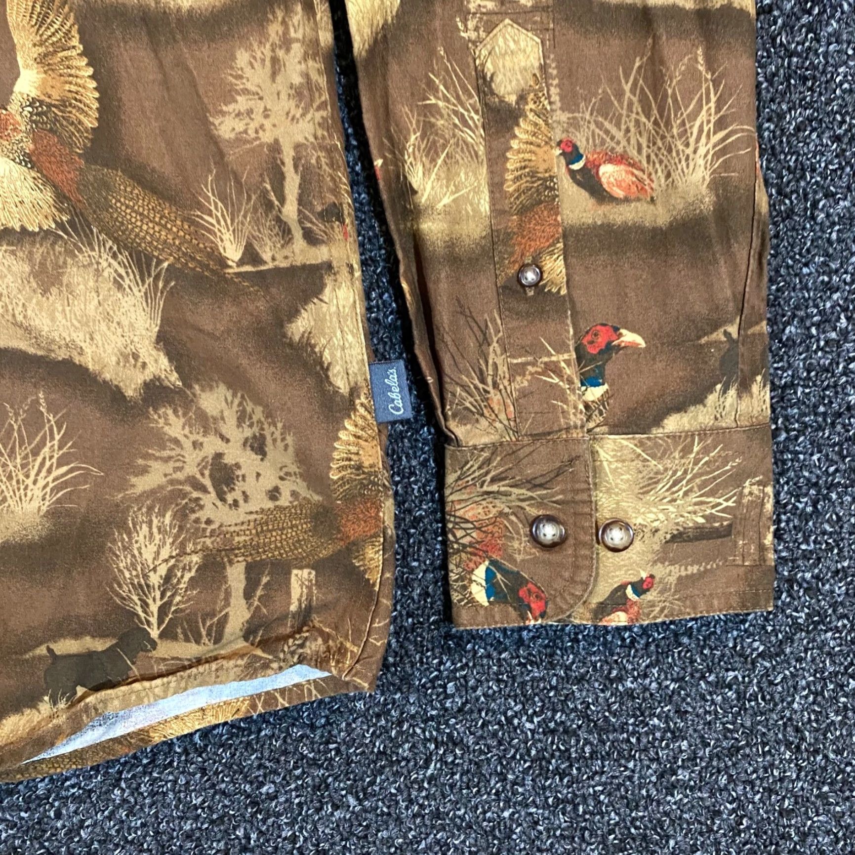 Vintage Cabela's Shirt Mens Large Brown Pheasant Plaid Button-Up Outdoors L/S Shirt Mens Large Brown Pheasant Plaid Button-Up Outdoors L/S Size US L / EU 52-54 / 3 - 4 Thumbnail