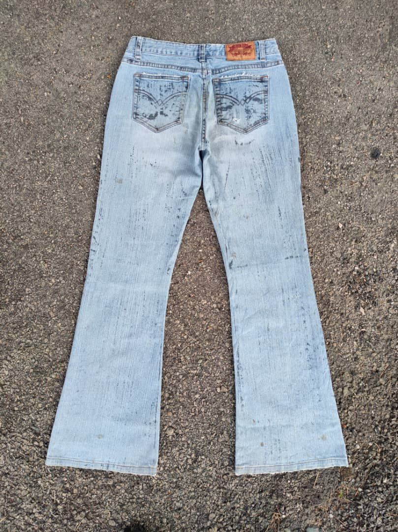 Japanese Brand FLARE VINTAGE FROLIC BOOTCUT FADED JEANS DENIM PANTS Size US 27 - 2 Thumbnail