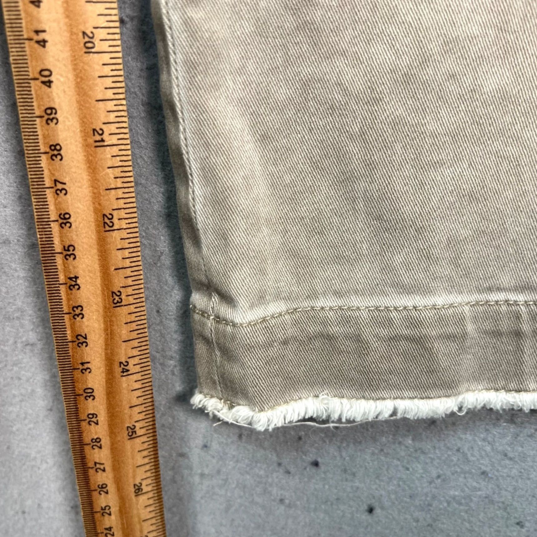 Vintage ATM Womens Cropped Beige Pants Cotton Blend High Rise Wide-Leg 8 Cropped Casual Jeans Flat Front Pockets N/A Size 30" / US 8 / IT 44 - 7 Thumbnail
