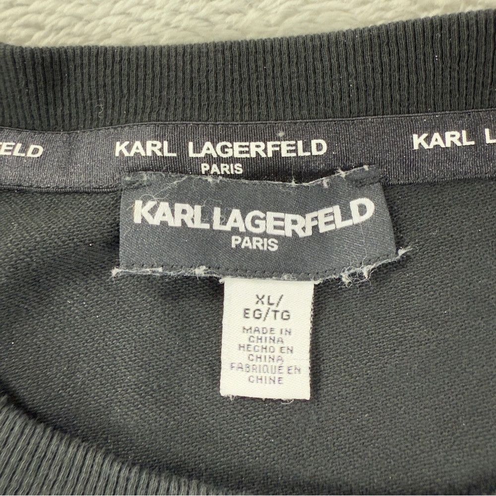 Karl Lagerfeld Karl Lagerfeld Paris Long Sleeve Black Shirt Women's Size X Size XL / US 12-14 / IT 48-50 - 2 Thumbnail