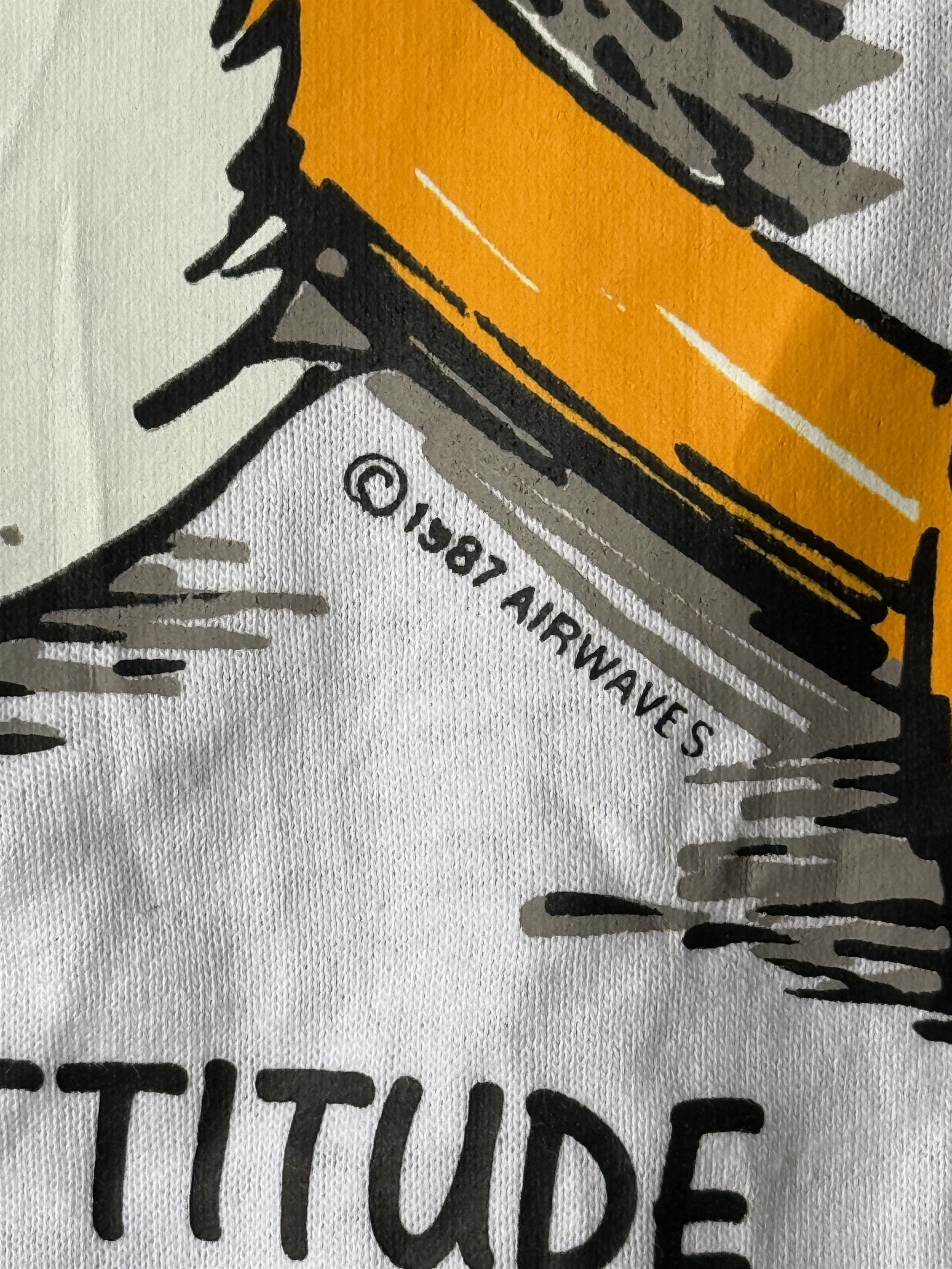 Fruit Of The Loom Vintage 1987 Airwaves LED Duck Tee Screen Stars USA Size US XL / EU 56 / 4 - 3 Thumbnail