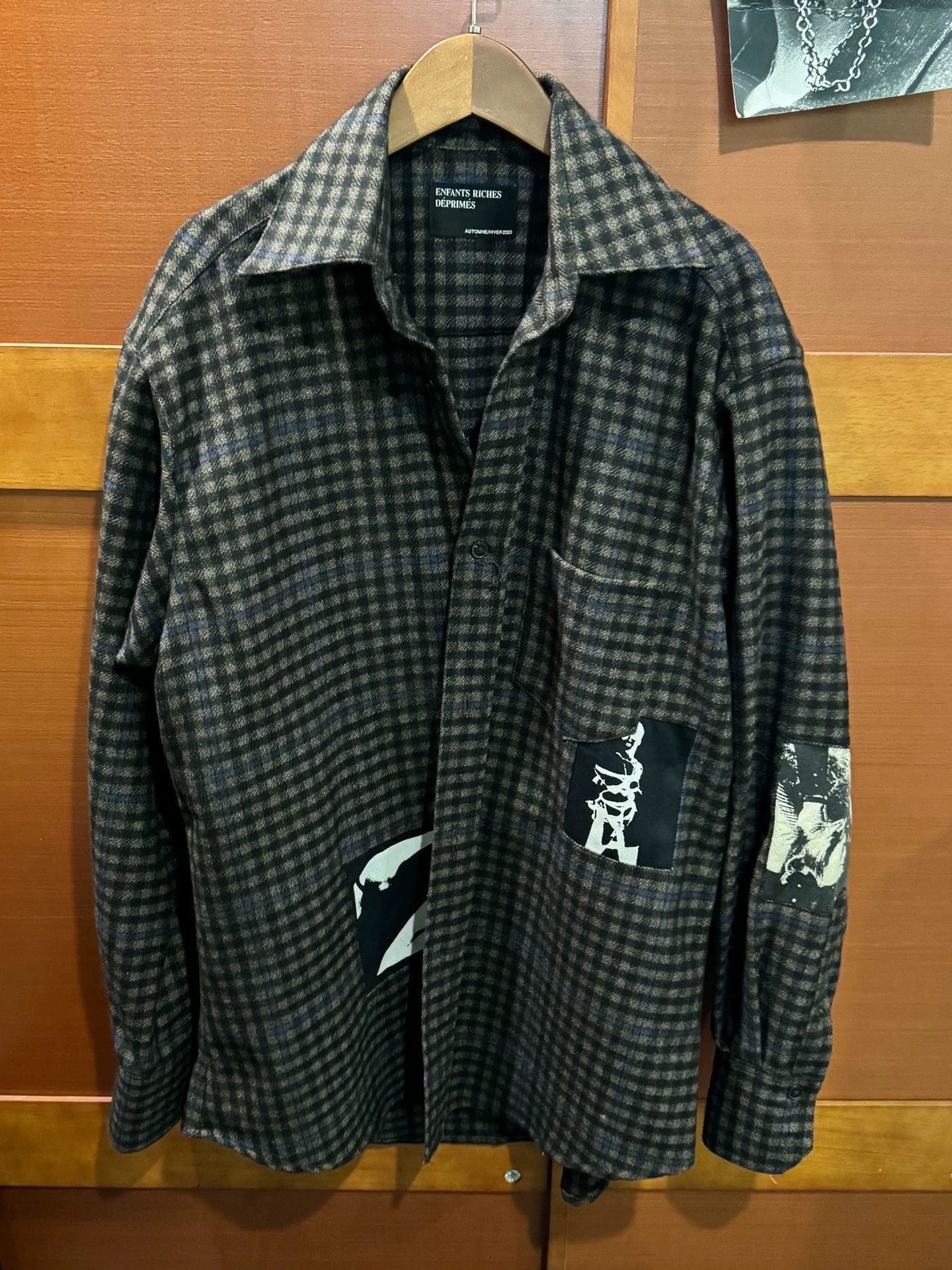 Enfants Riches Deprimes Enfants Riches Deprimes Illustration Flannel Thick Shirt Size US M / EU 48-50 / 2 - 1 Thumbnail