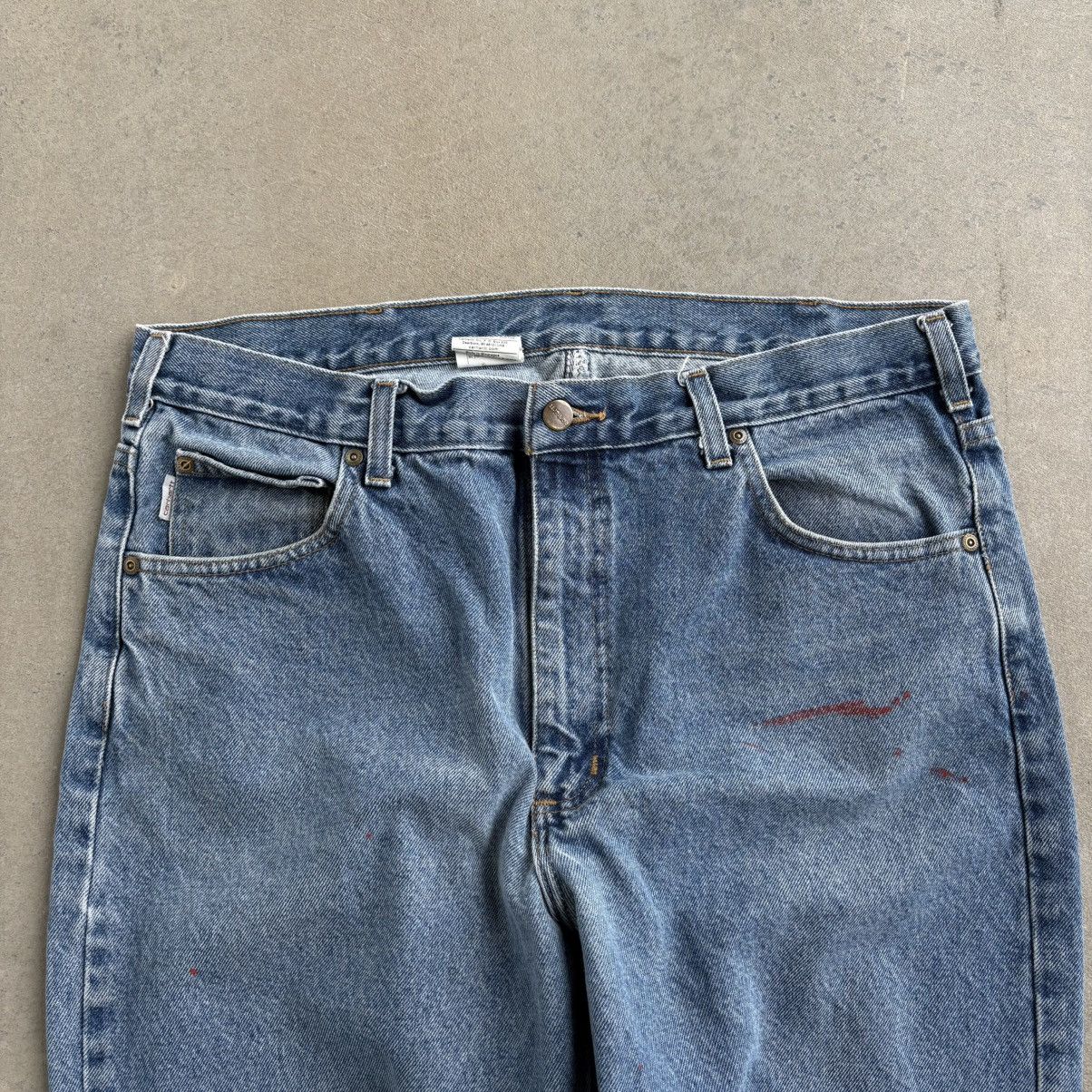 Carhartt Vintage CRAZY Carhartt Baggy Workwear Denim Jeans 38x32 Blue Size US 38 / EU 54 - 7 Thumbnail