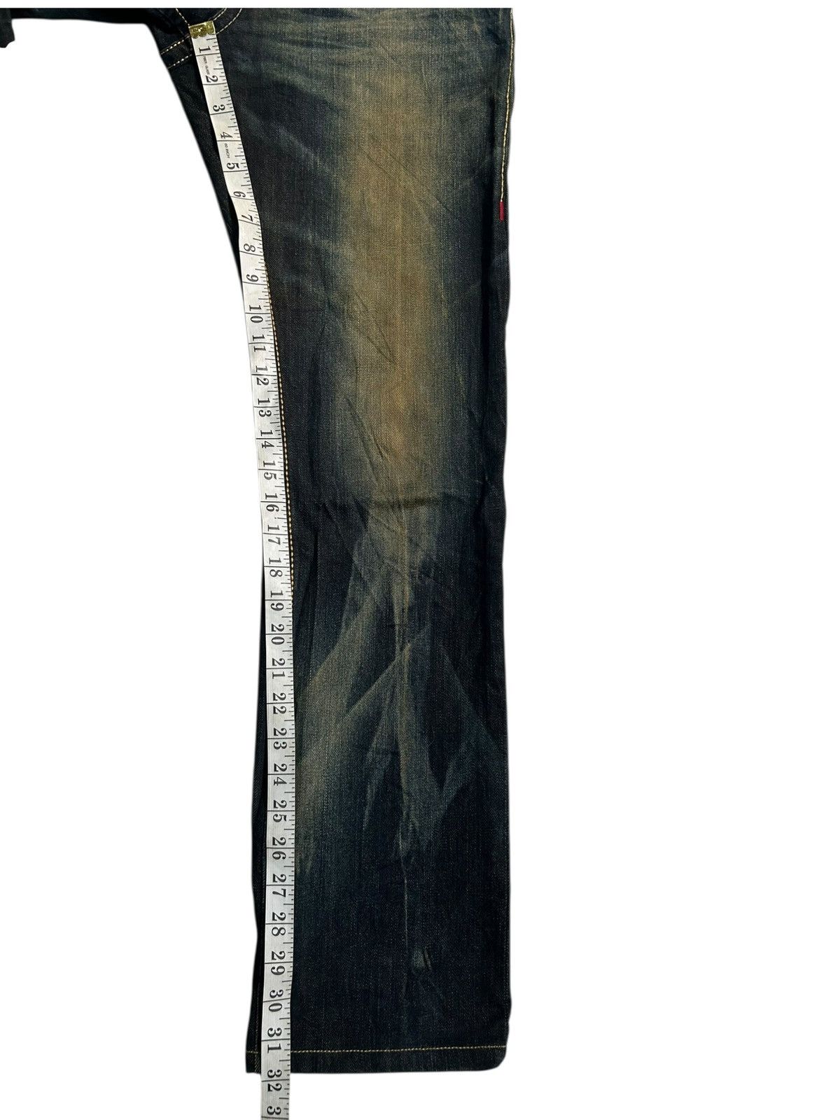 Japanese Brand × Kapital × Vintage VINTAGE EDWIN RUSTY MUDWASH PUNK GRUNGE STYLE DENIM JEANS Size US 30 / EU 46 - 19 Thumbnail