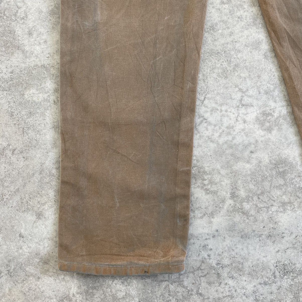 Carhartt VTG Carhartt Double Knee Faded Dirty Carpenter Pants Size US 35 - 13 Thumbnail