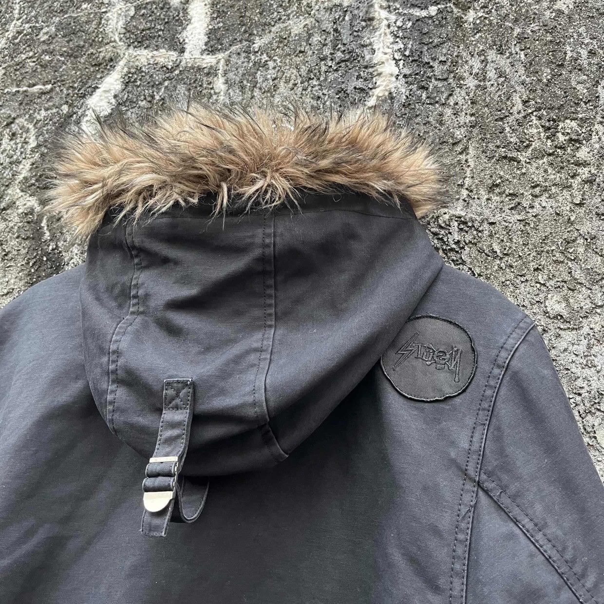 Stussy 00s Stussy Kostas Battle Axes N-3B ParkaJacket Quilted Lined Size US L / EU 52-54 / 3 - 6 Thumbnail