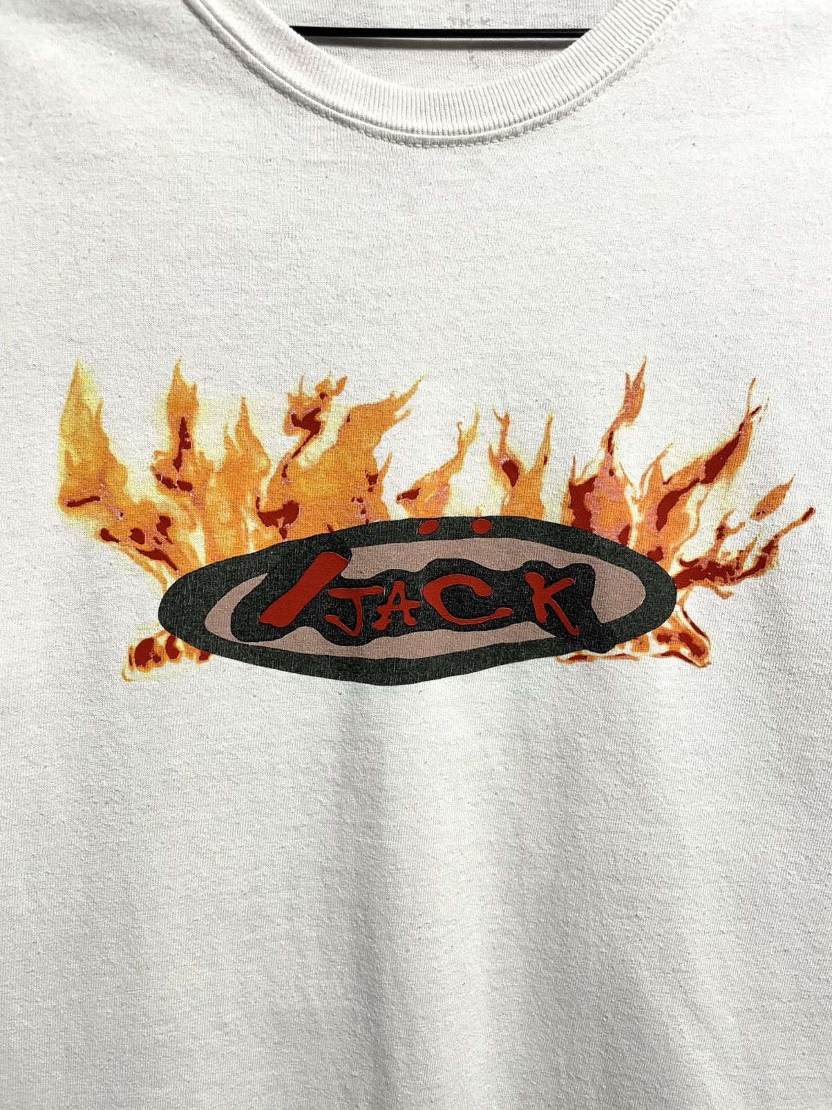 Travis Scott Travis Scott Cactus Jack Flame Logo T-Shirt Size S White Size US S / EU 44-46 / 1 - 5 Thumbnail