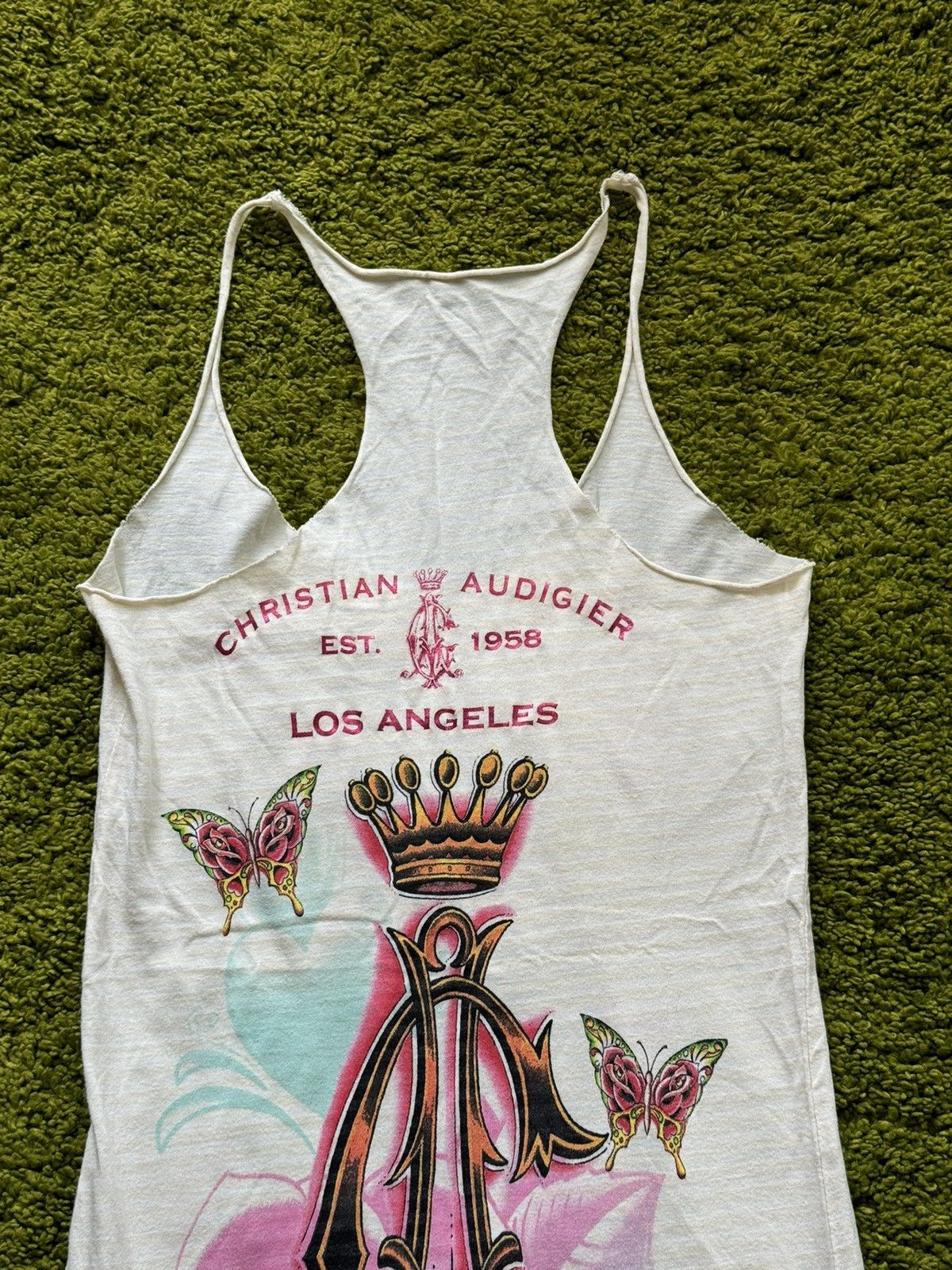 Christian Audigier × Vintage 🇺🇸 Christian Audigier 2000s vintage Y2K tattoo cami tank top Size XS / US 0-2 / IT 36-38 - 8 Thumbnail