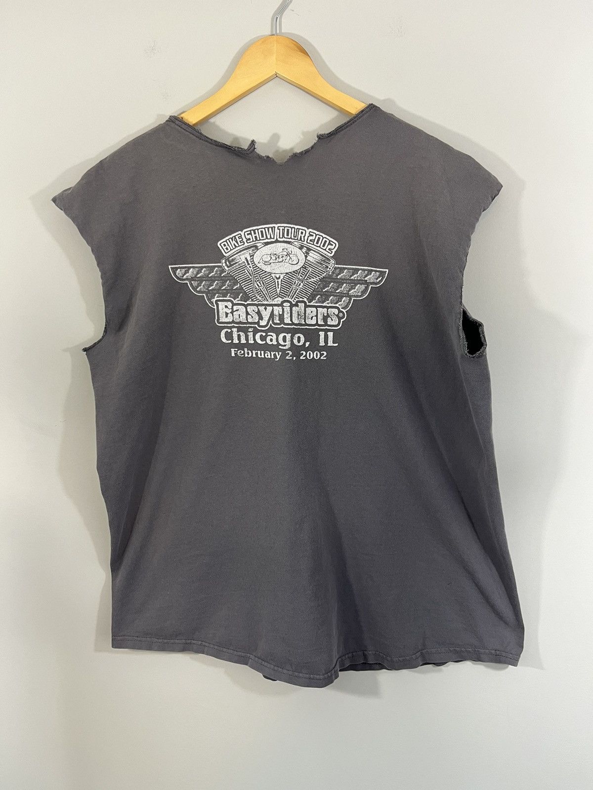 Vintage Ride Like Hell Faded Thrashed Devil Cut Off Size US XXL / EU 58 / 5 - 5 Thumbnail