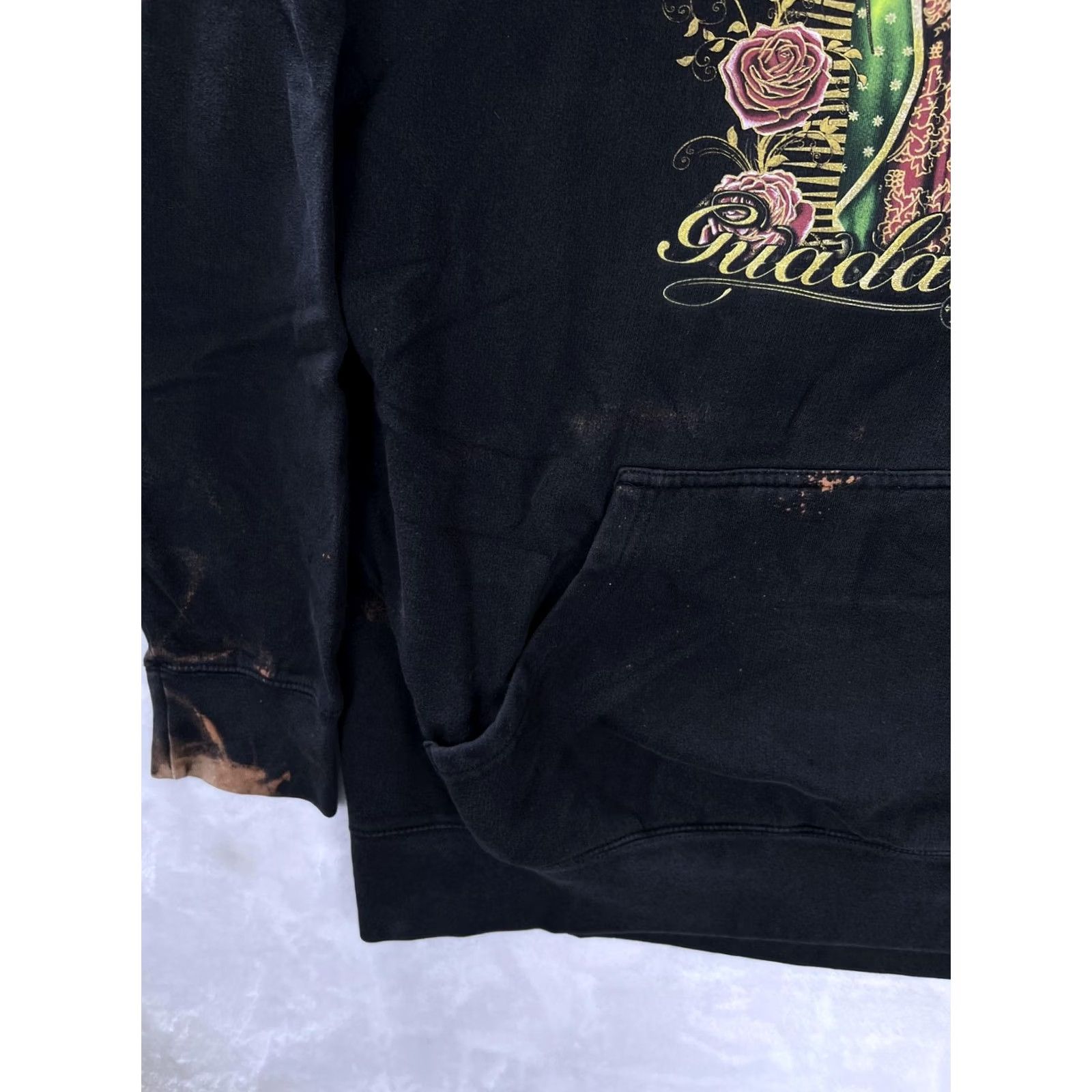 Vintage VINTAGE Virgin de Guadalupe Hoodie Mens XL Black Pullover Fleece Sweatshirt Size US XL / EU 56 / 4 - 5 Thumbnail