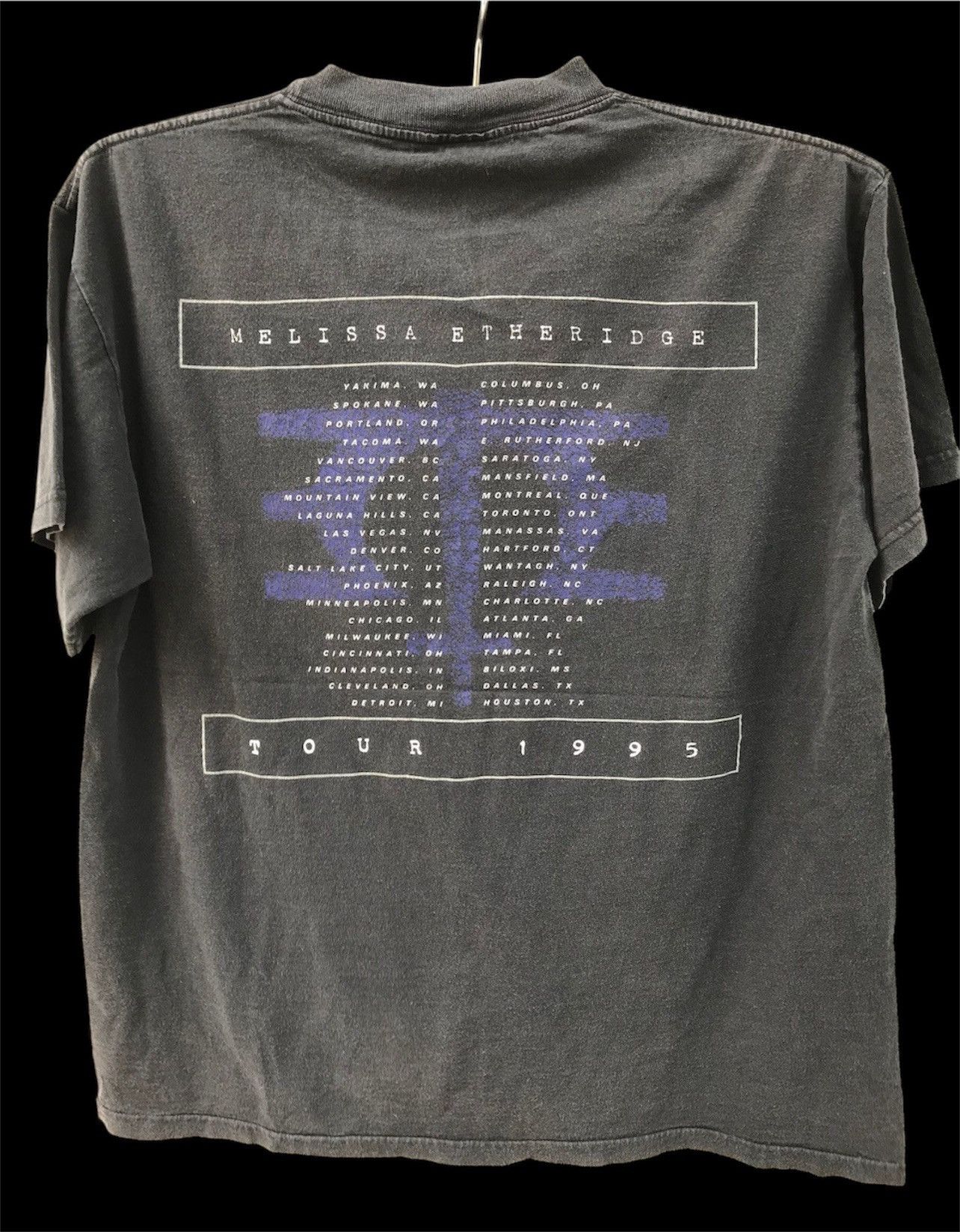 Band Tees Vintage 90s Melissa Etheridge Tour Faded Folk Country rock Size US L / EU 52-54 / 3 - 4 Thumbnail