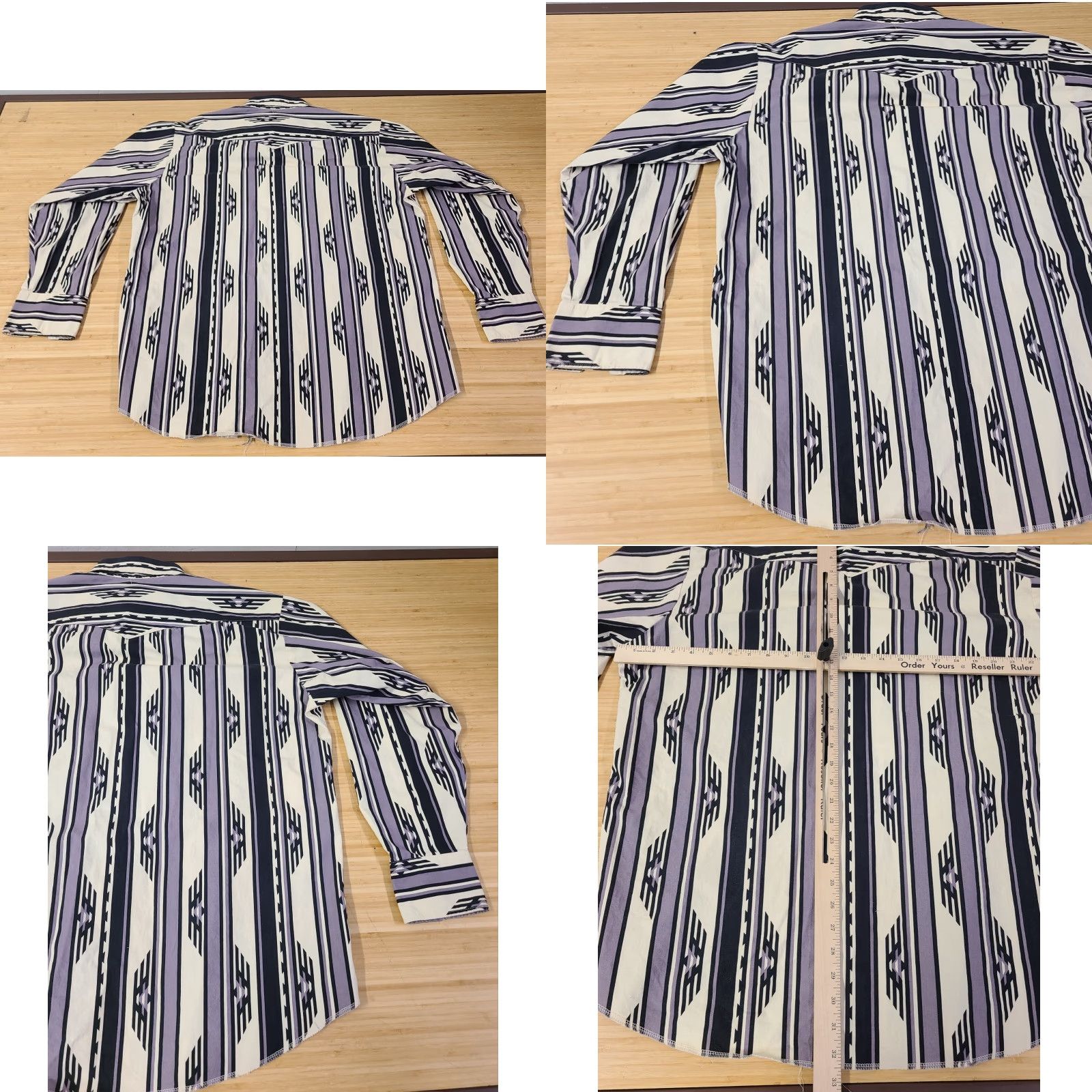 Vintage VINTAGE Panhandle Slim Western Shirt Mens XL 17.5 Southwestern Print Button Up Size US XL / EU 56 / 4 - 8 Thumbnail