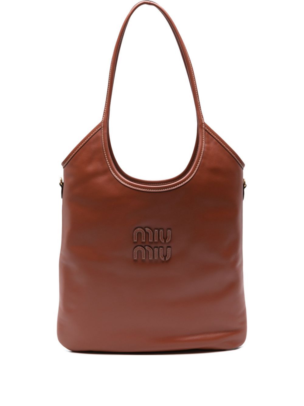 Miu Miu IVY REGULAR LEATHER TOTE BAG Size ONE SIZE - 1 Thumbnail
