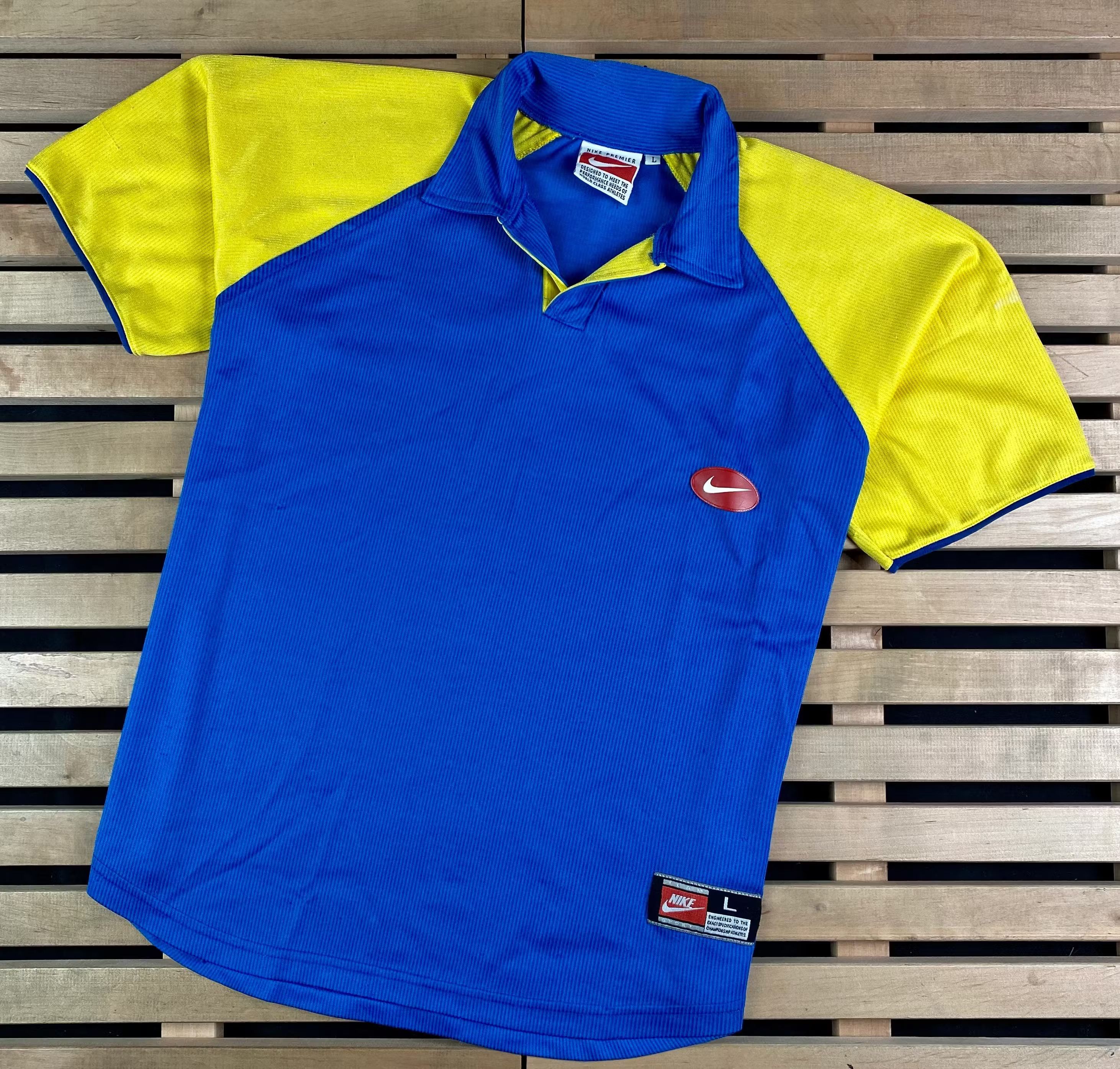 Nike × Vintage Mens Polo T Shirt Nike Premier Vintage Size L Size US L / EU 52-54 / 3 - 1 Thumbnail