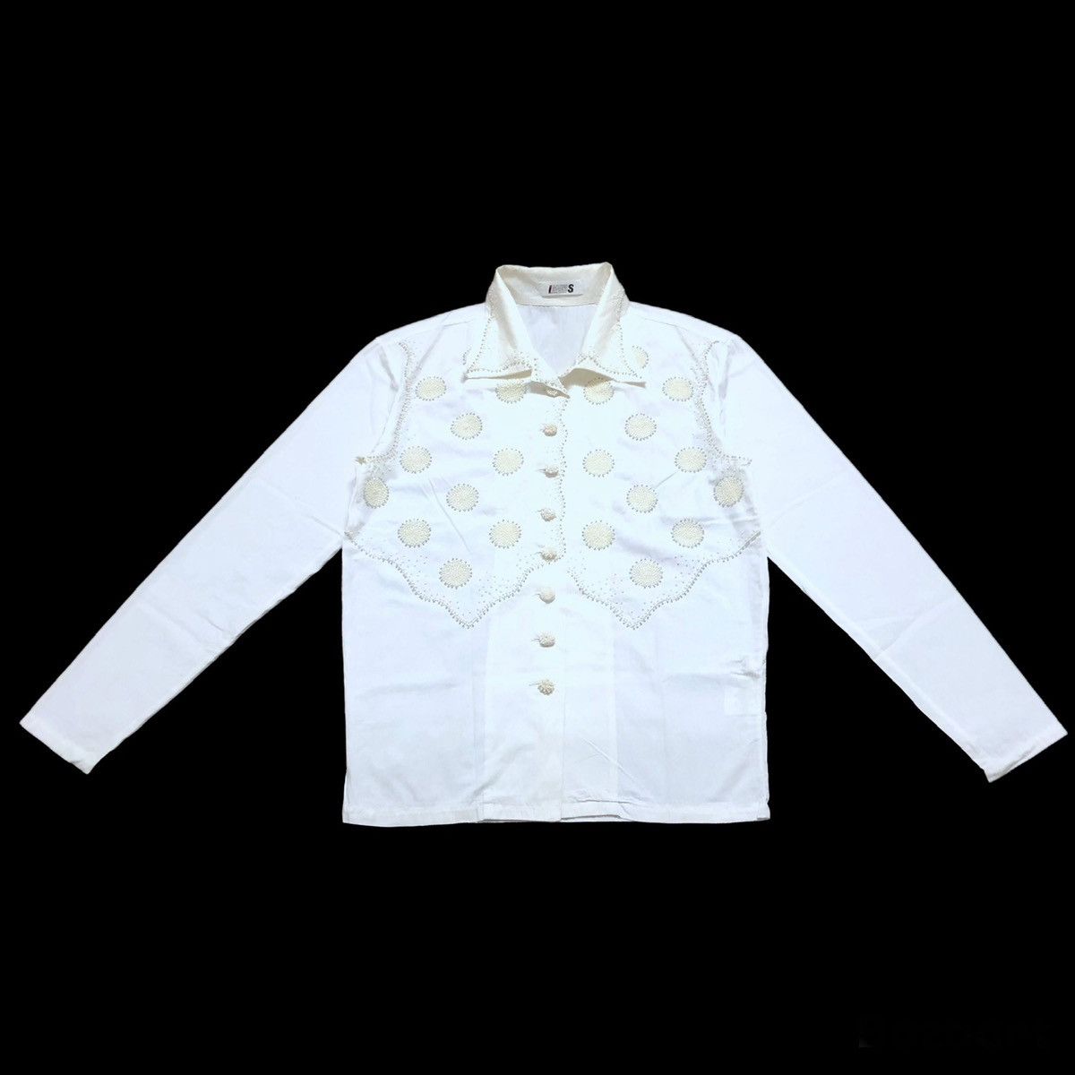 Issey Miyake 80s Issey Miyake I.S Care Label Sequined L/S Size M / US 6-8 / IT 42-44 - 1 Thumbnail