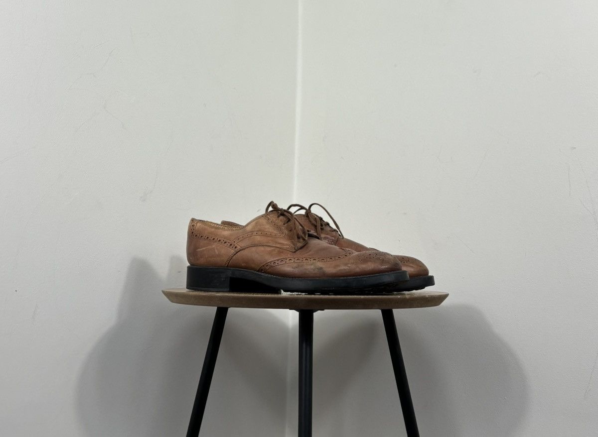 Tod's Tod’s Men’s Brown Lace-Up Formal Leather Oxford Brogue Shoes Size US 9 / EU 42 - 1 Thumbnail
