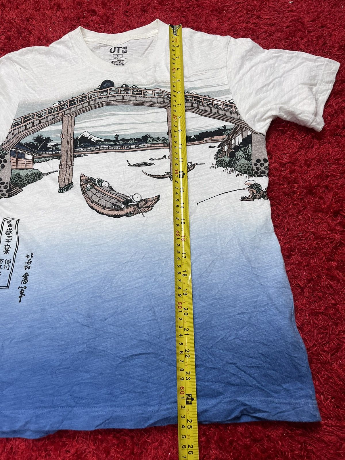 Japanese Brand × Uniqlo Hokusai Blue Uniqlo tshirt Size US S / EU 44-46 / 1 - 8 Thumbnail