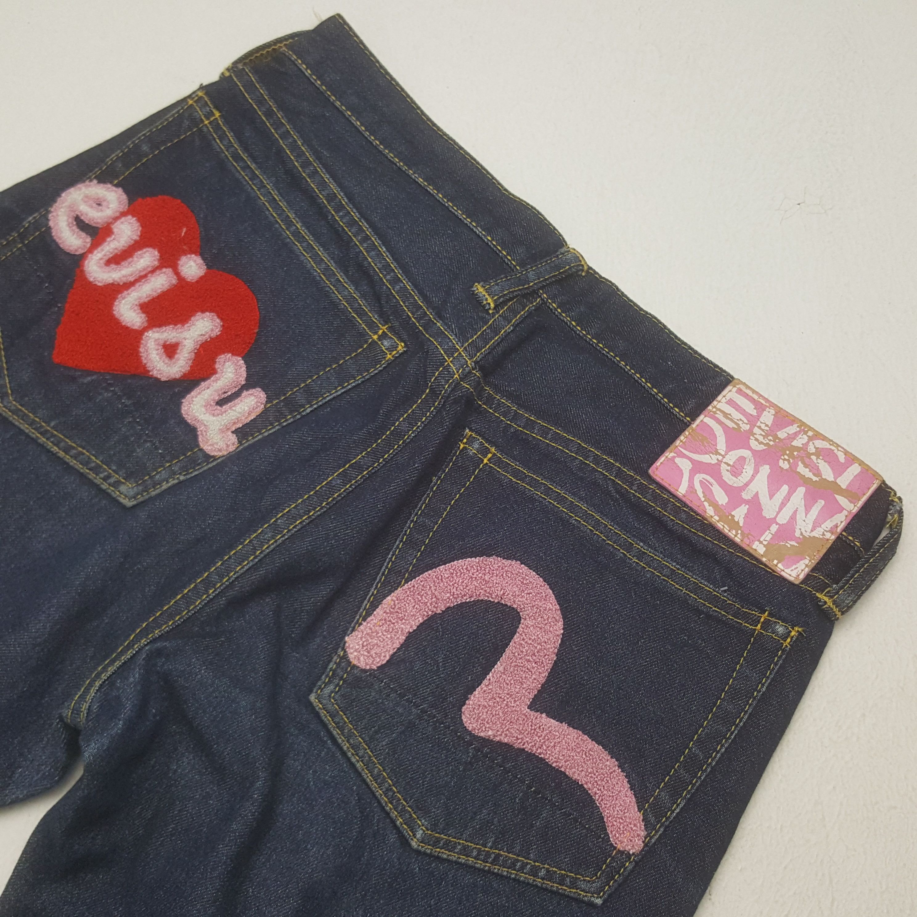 Japanese Brand × Vintage Vintage Evisu Donna Osaka Custom Daicock Jeans Size US 29 - 11 Thumbnail