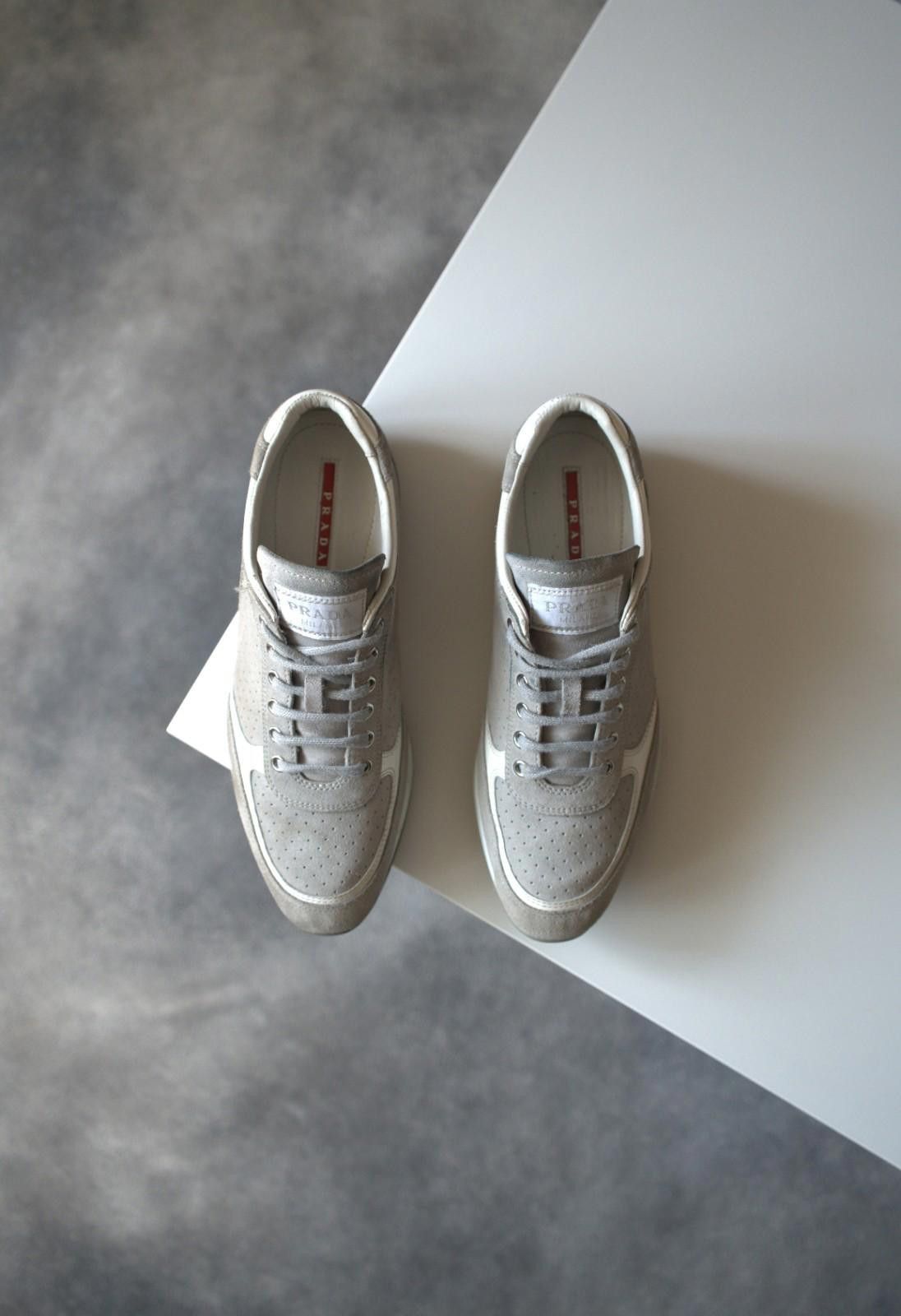 Prada 2005 Prada Suede Low Top Sneakers Women Size 8.5 Size US 8.5 / IT 38.5 - 7 Thumbnail