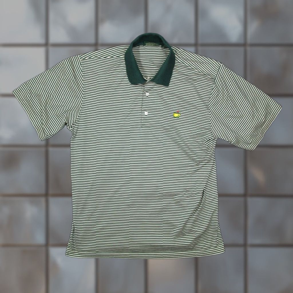 Vintage VINTAGE Amen Corner Polo Shirt Men's Large Green 90s Golf Embroidered Logo Pima Cotton All Seasons Size US L / EU 52-54 / 3 - 1 Thumbnail