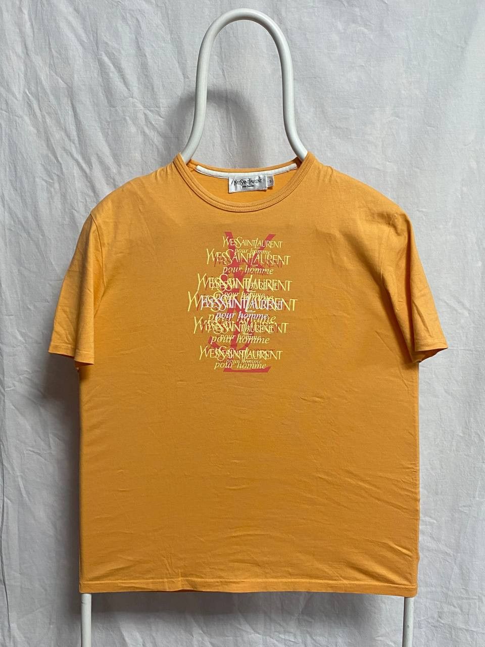Yves Saint Laurent 🧡 Yves Saint Laurent Pour Homme Tee – Bold 90s Graphic Size US S / EU 44-46 / 1 - 1 Thumbnail