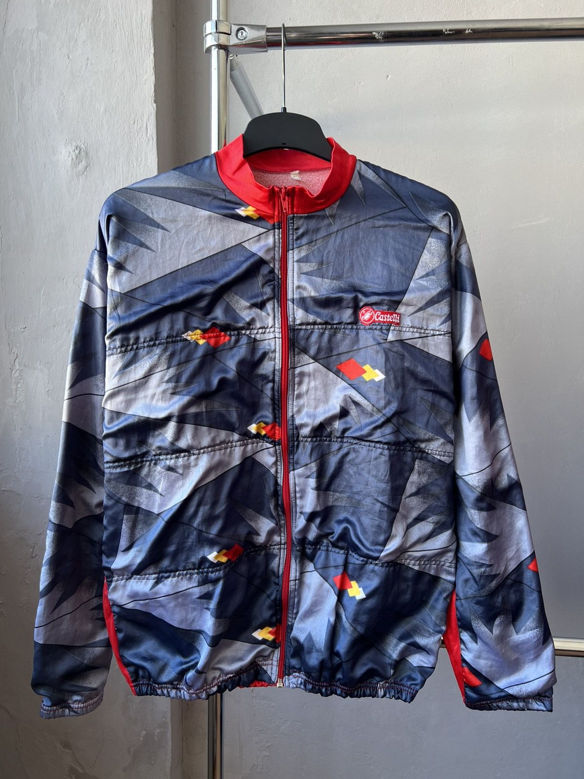 Vintage 1970/80 CASTELLI VINTAGE WINDSTOPPER BIKE CYCLING JACKET 7 Size US XL / EU 56 / 4 - 4 Thumbnail