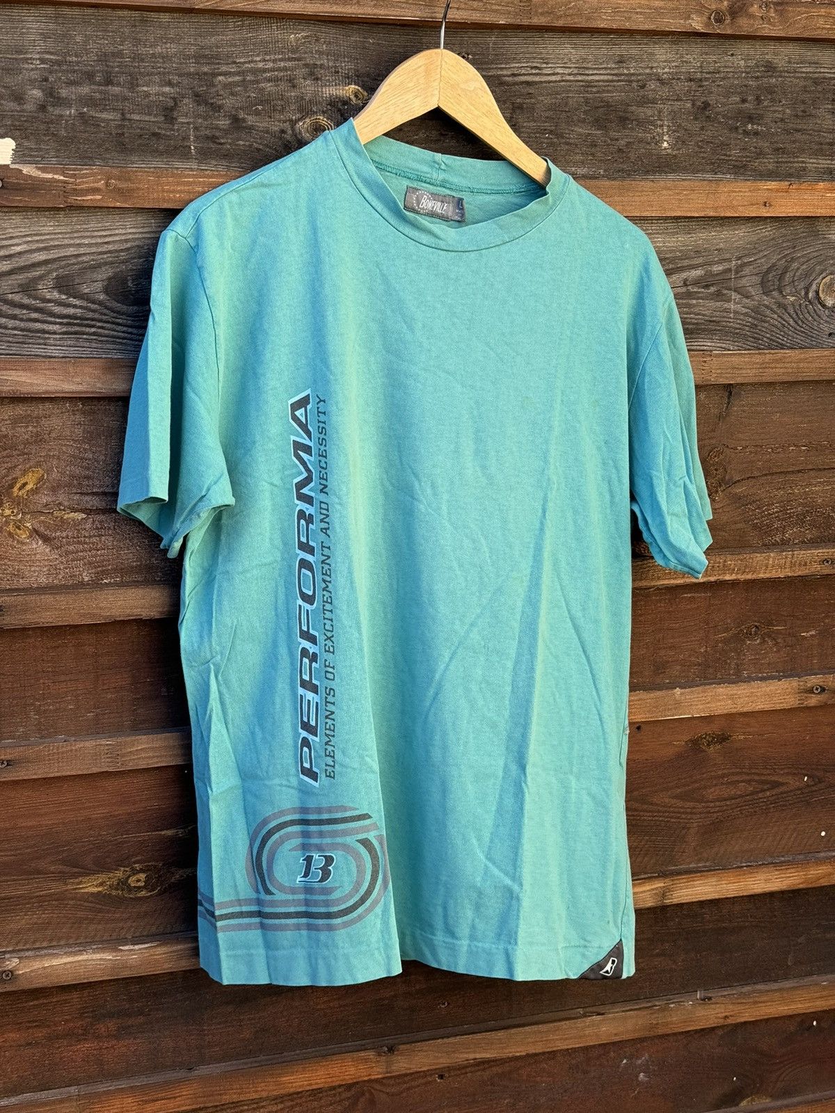 Boneville 90’s Boneville performa Vintage 80’s t-shirt tee rare CP Size US L / EU 52-54 / 3 - 2 Thumbnail