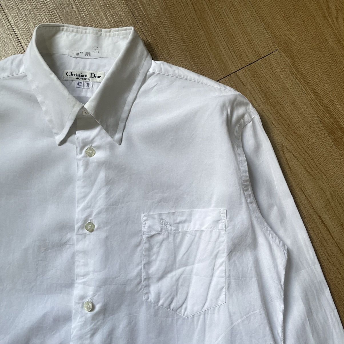 Christian Dior Monsieur ARCHIVE CHRISTIAN DIOR MONSIEUR WHITE SHIRT LONG SLEEVE Size US M / EU 48-50 / 2 - 2 Thumbnail